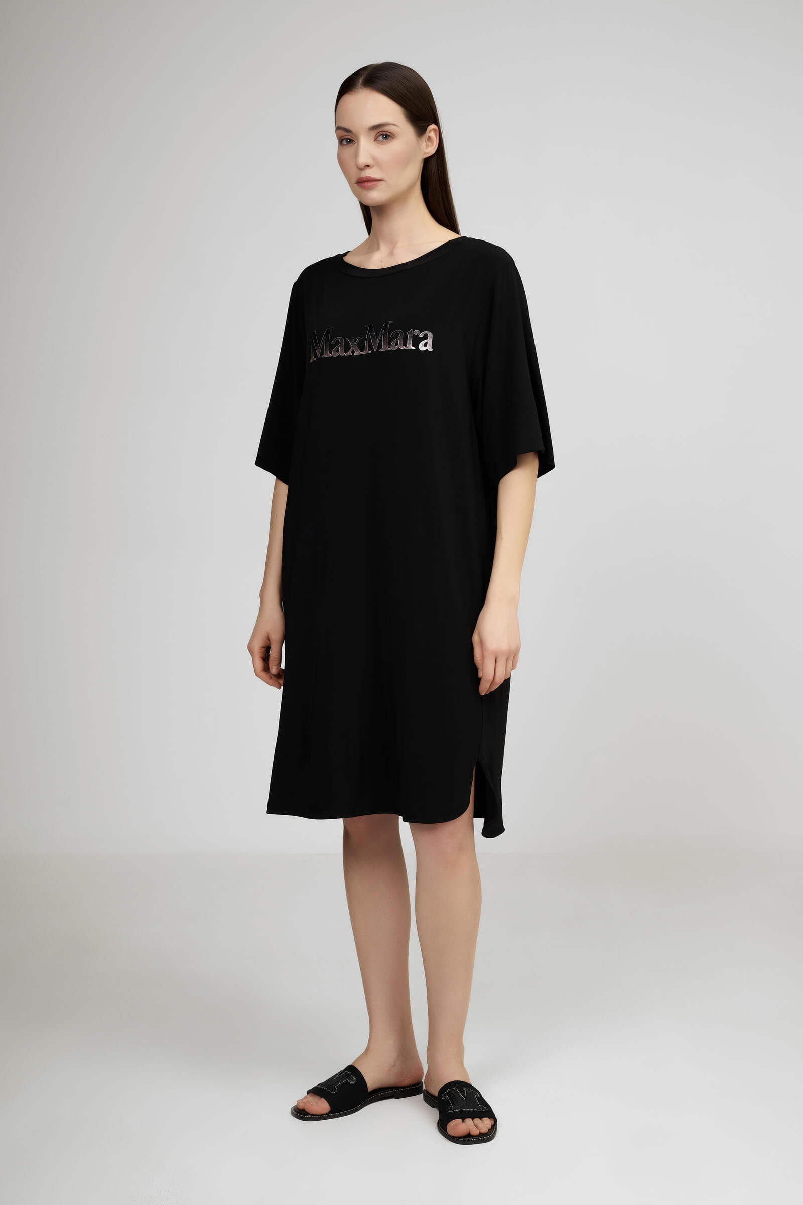 Платье-футболка из шелковистой вискозы Бренд Max Mara Изображение 2