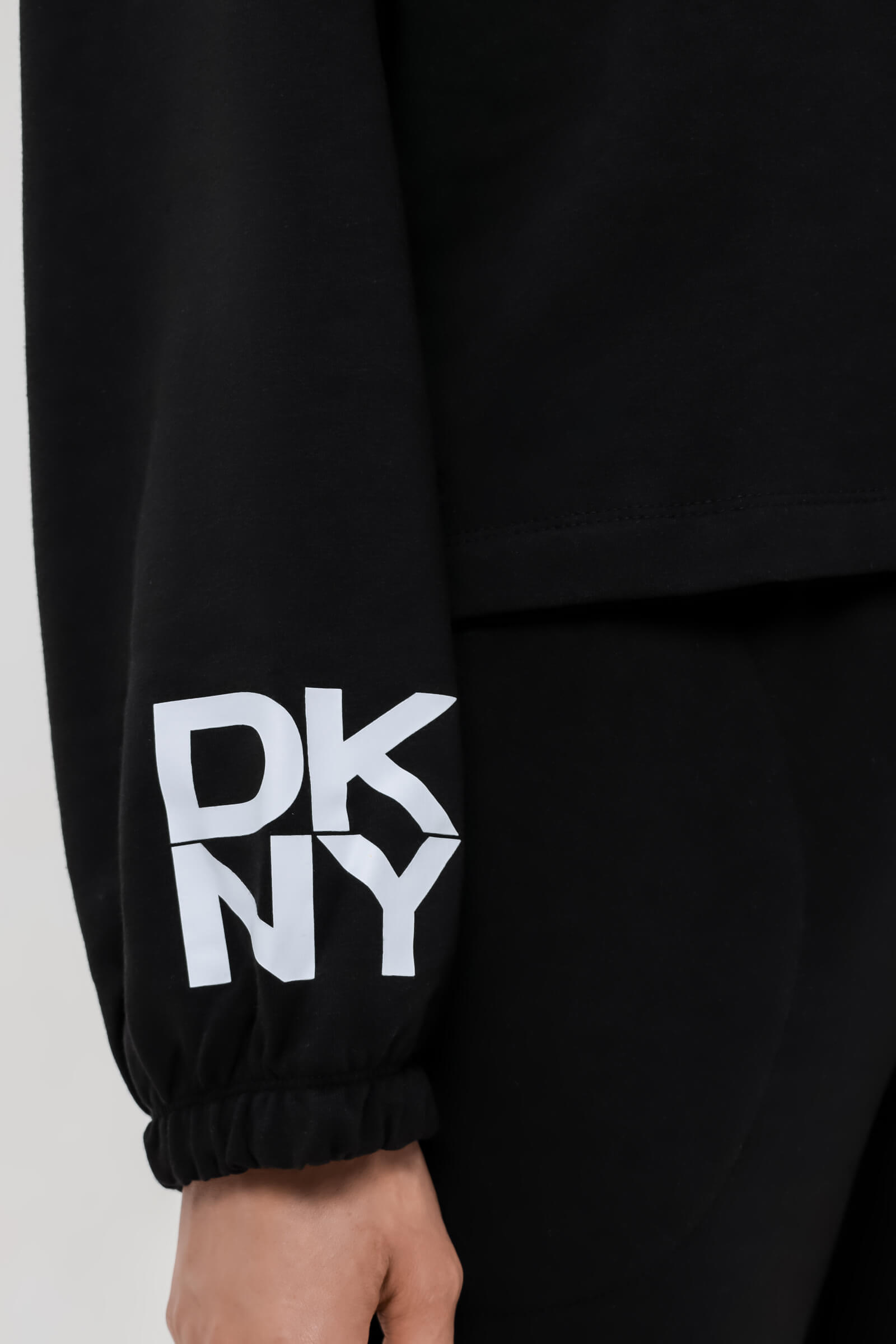 Худи из хлопка без кармана Бренд DKNY Изображение 6