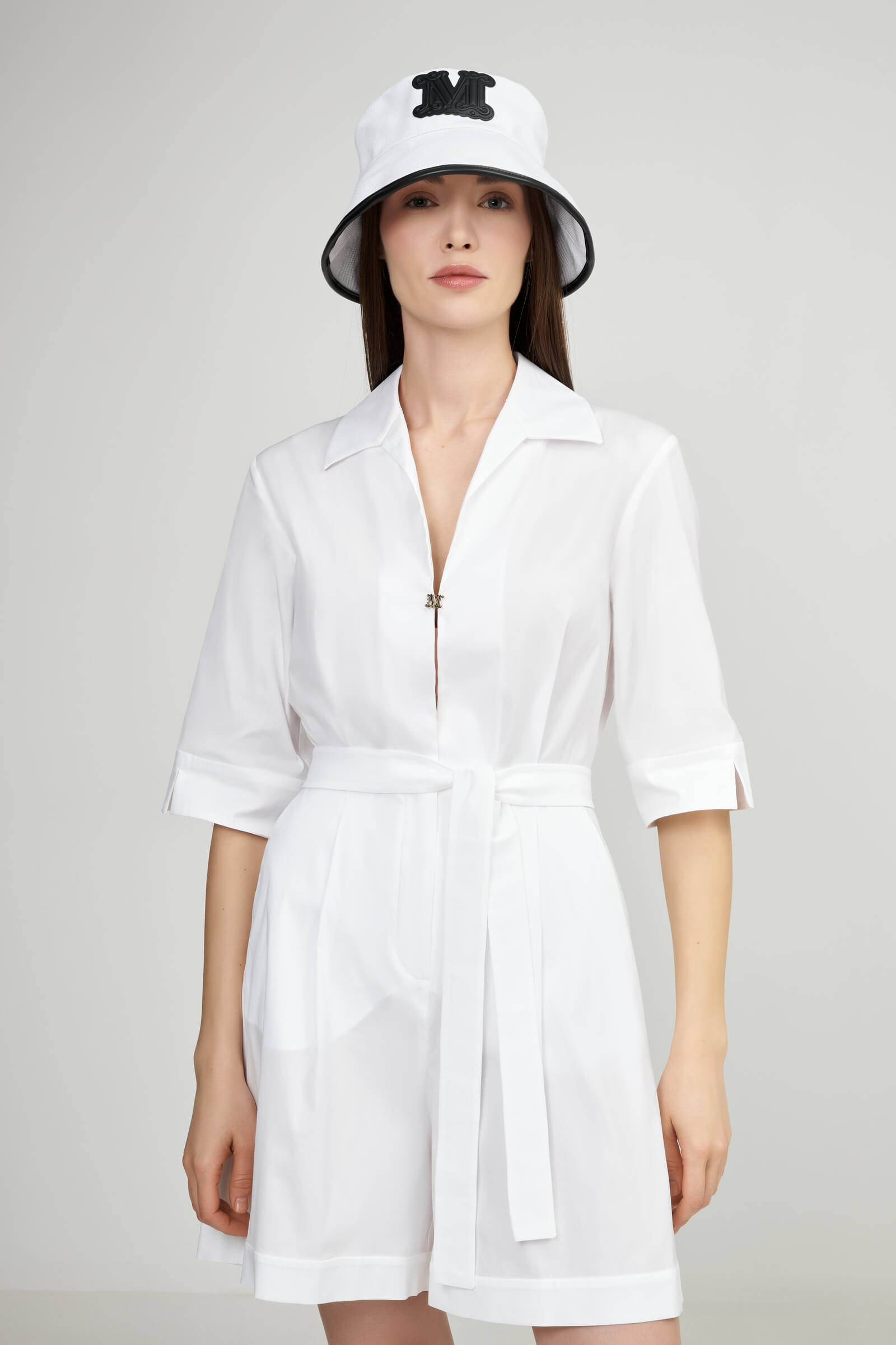 Хлопковая панама с логотипом Бренд Max Mara Изображение 5