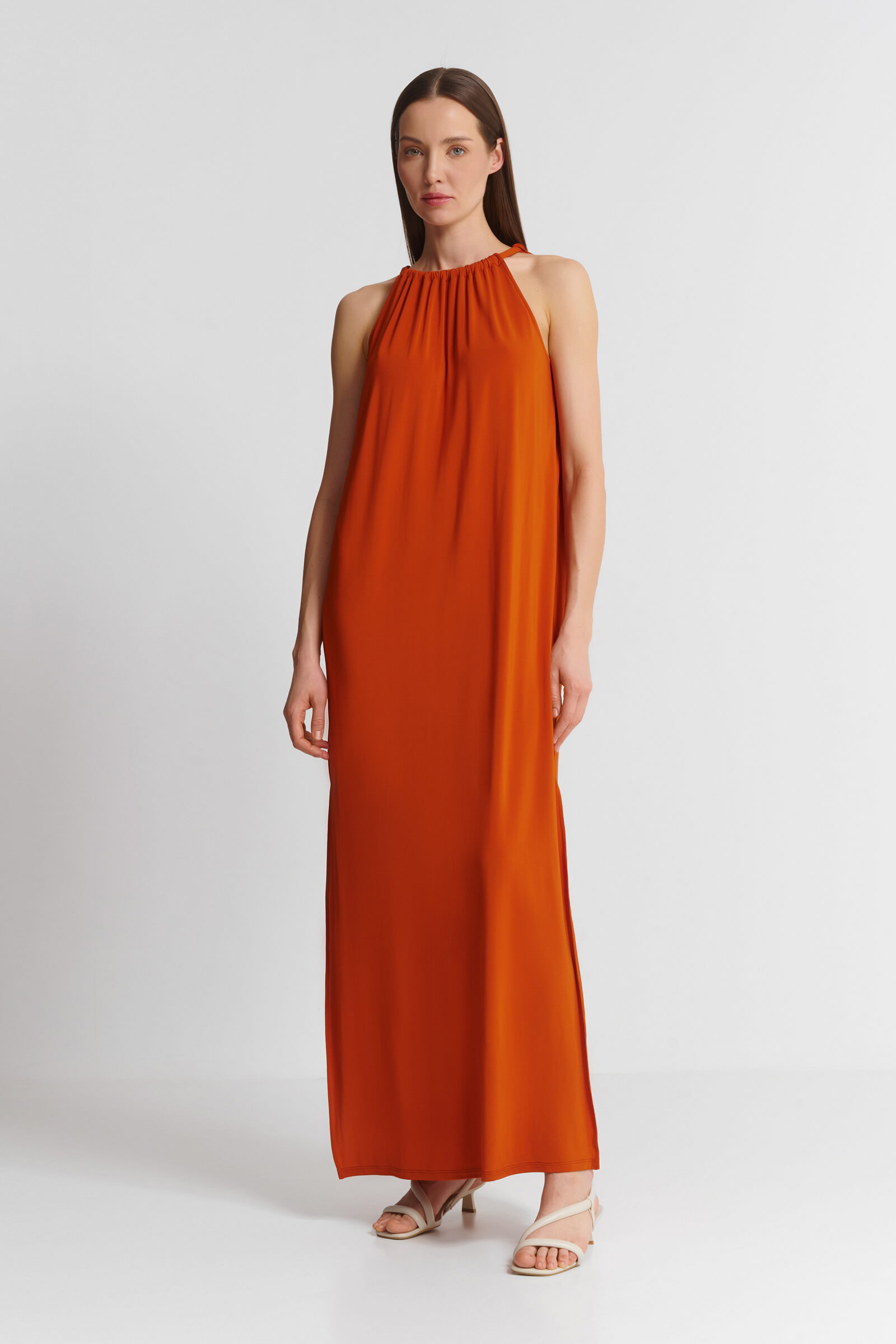 Длинное платье из шелковистой вискозы Бренд Max Mara Изображение 2