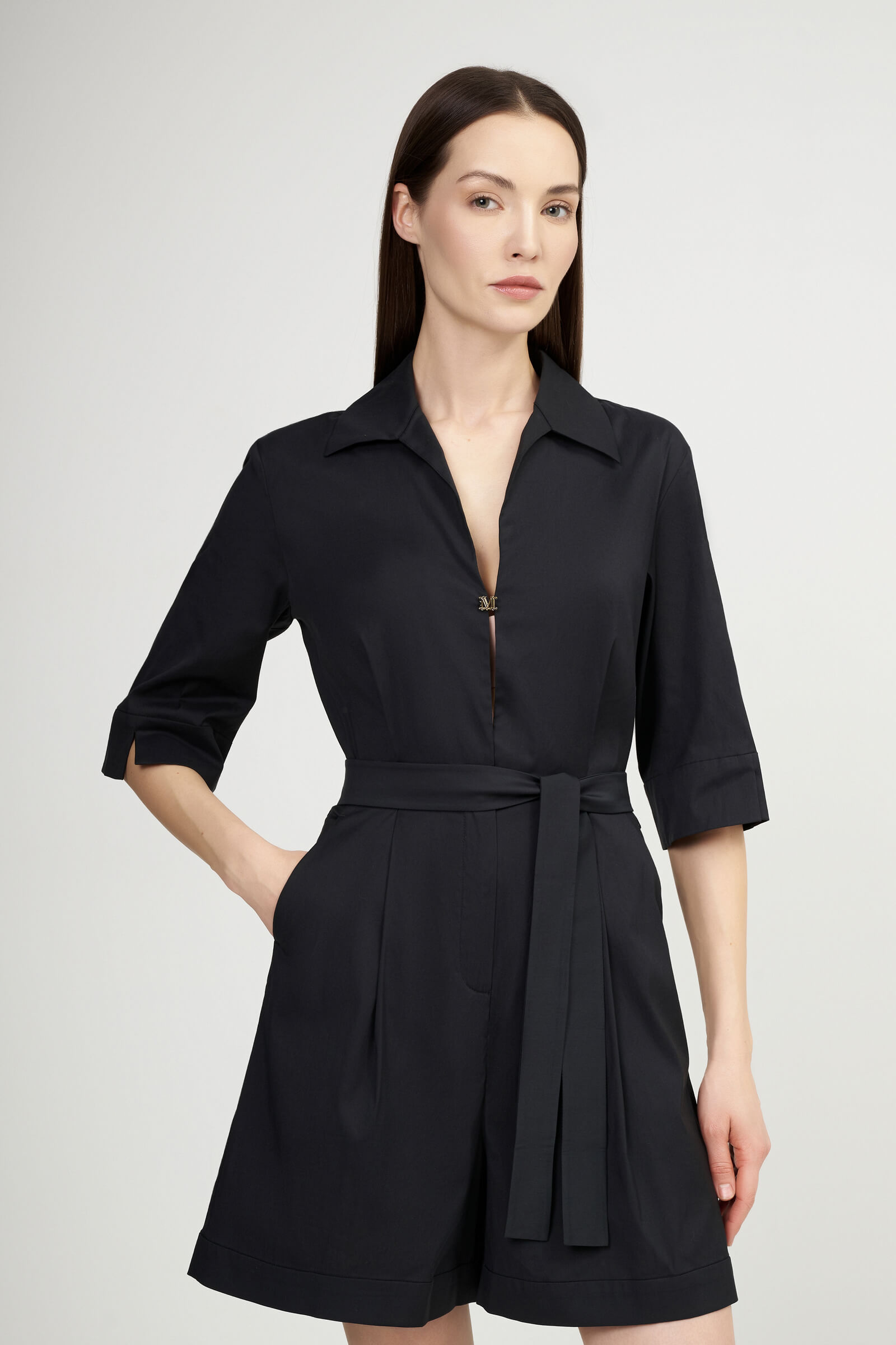 Хлопковый короткий комбинезон Бренд Max Mara Изображение 2