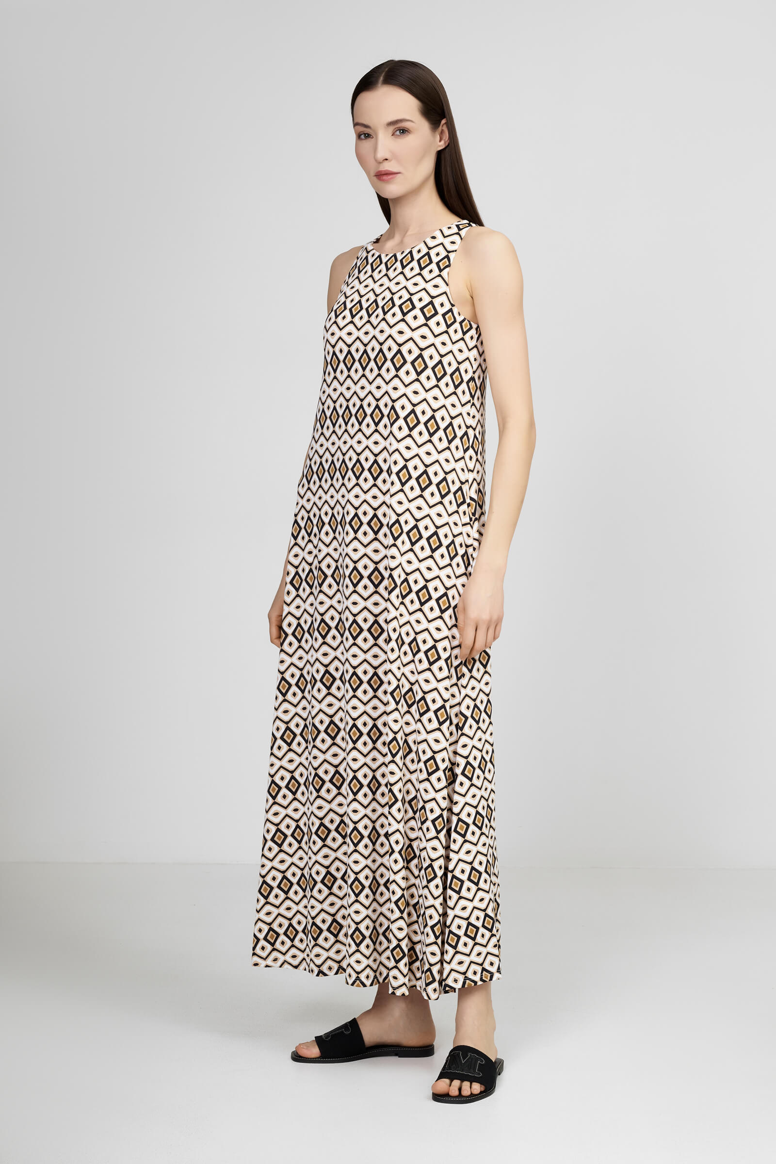 Платье без рукавов из шелковистой вискозы Бренд Max Mara Изображение 2