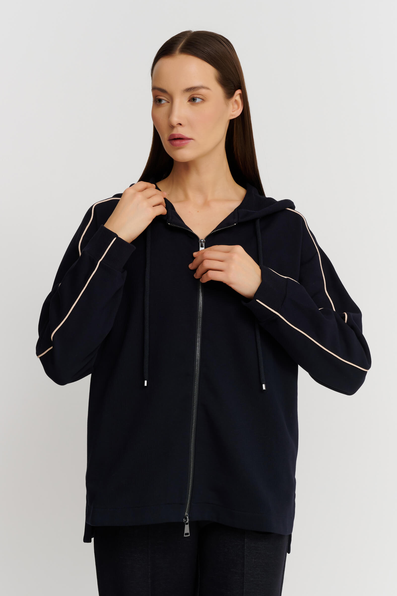 Хлопковая толстовка на молнии Бренд Max Mara Изображение 5