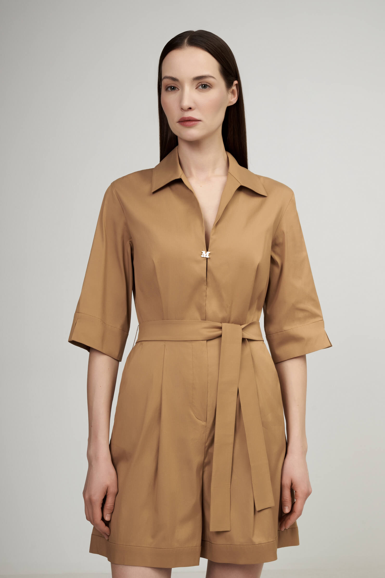 Хлопковый короткий комбинезон Бренд Max Mara Изображение 2