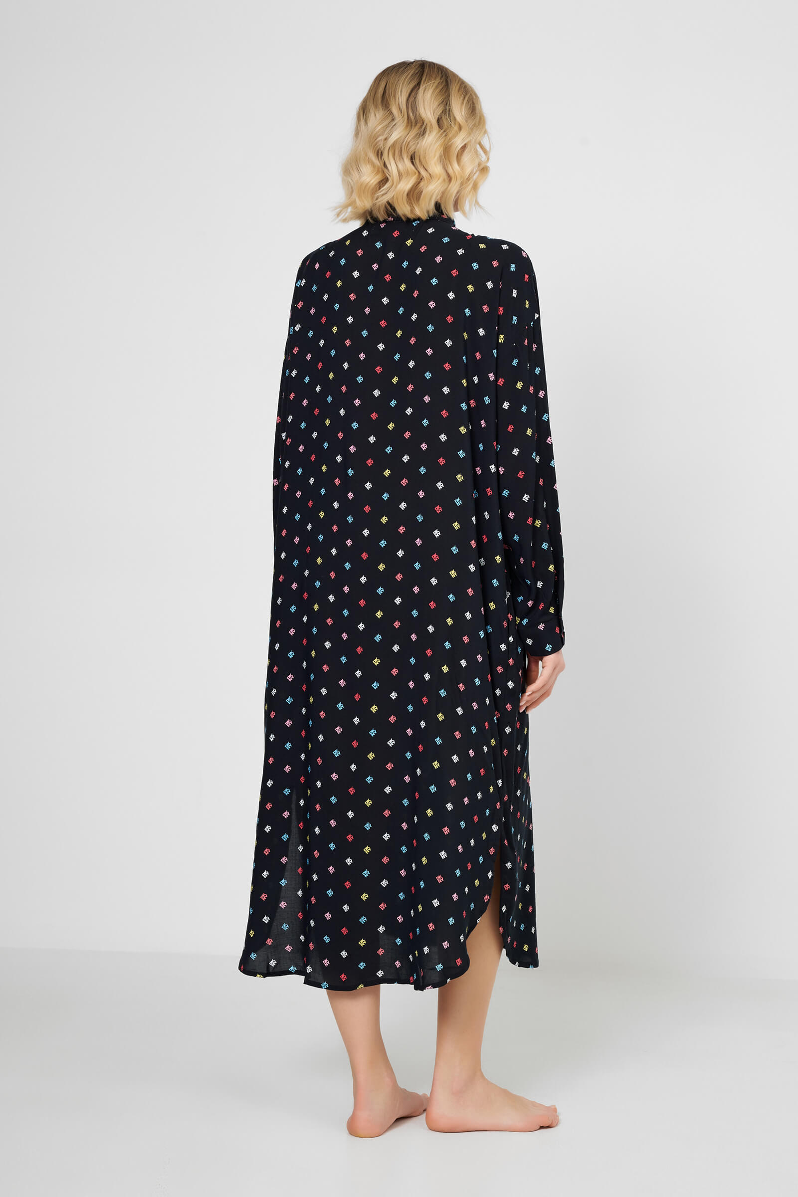 Ночная рубашка из 100% вискозы Бренд DKNY Изображение 3