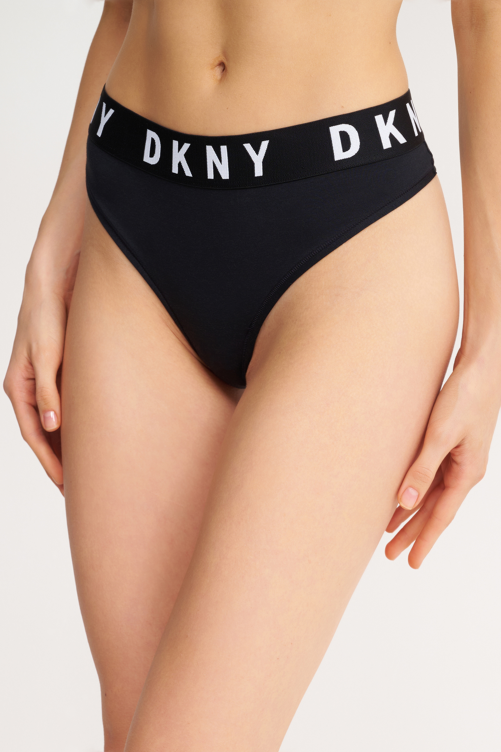 Трусы стринги с логотипом бренда Бренд DKNY Изображение 2