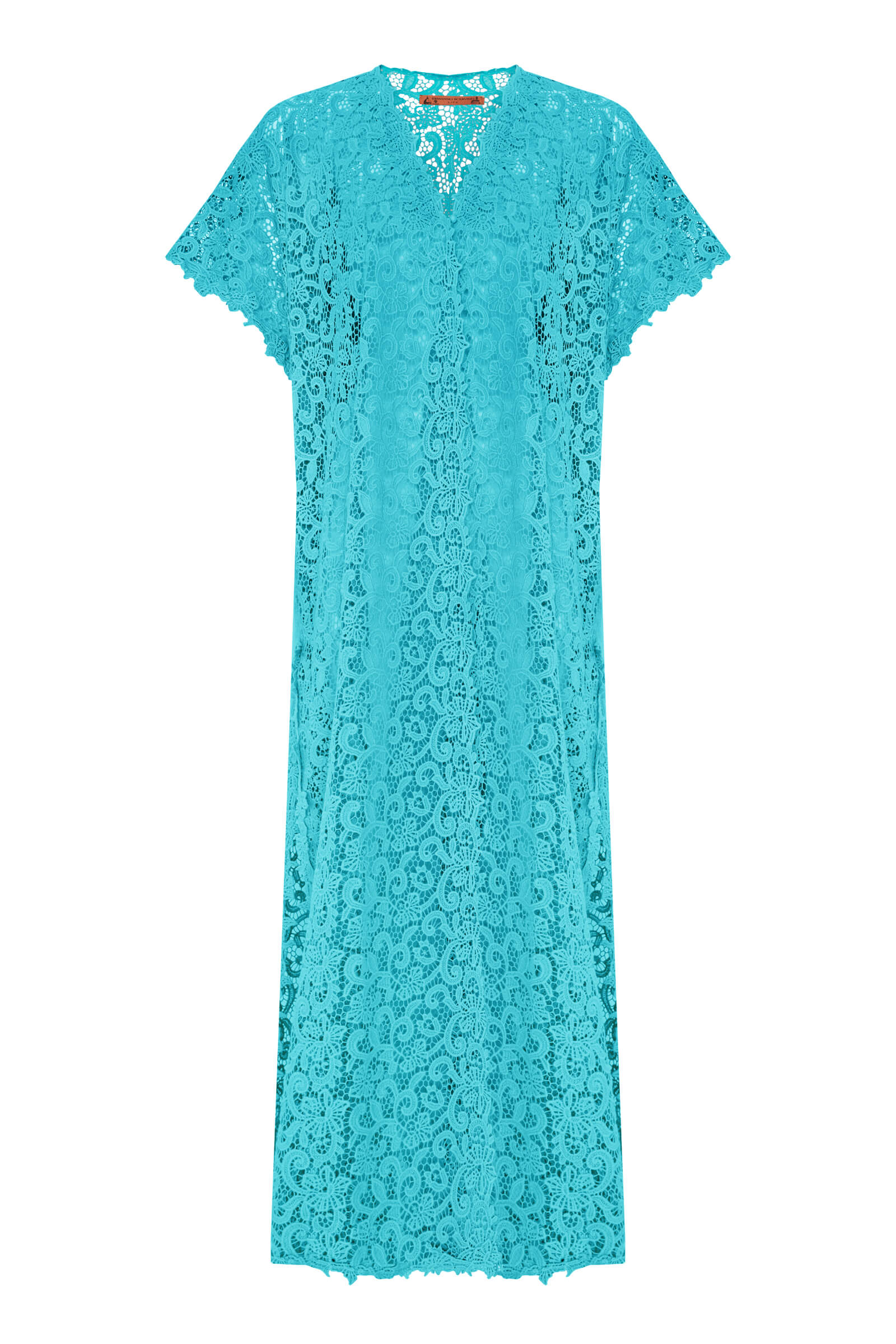 Длинная кружевная туника из хлопка Бренд Ermanno Scervino