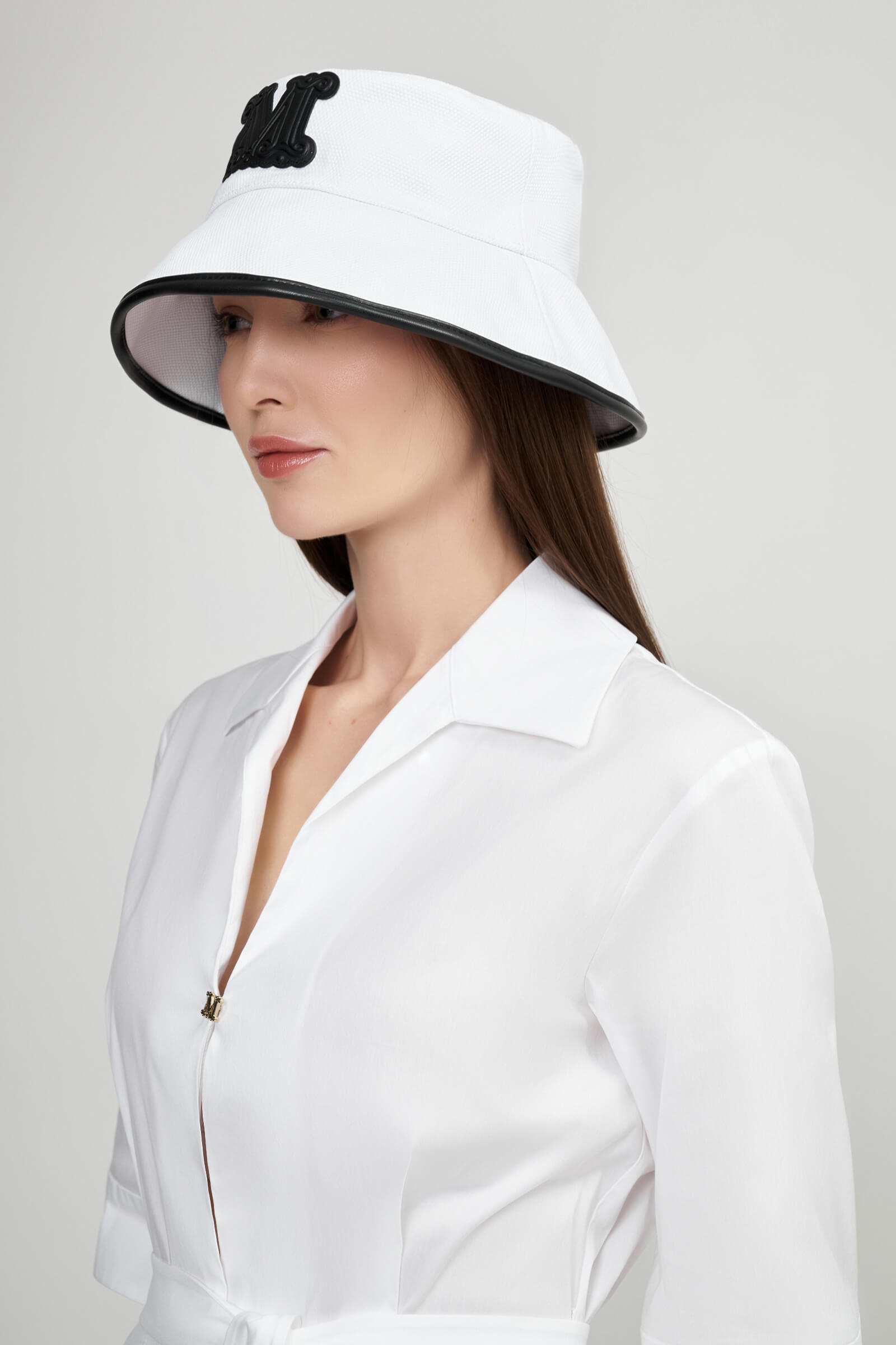 Хлопковая панама с логотипом Бренд Max Mara Изображение 4