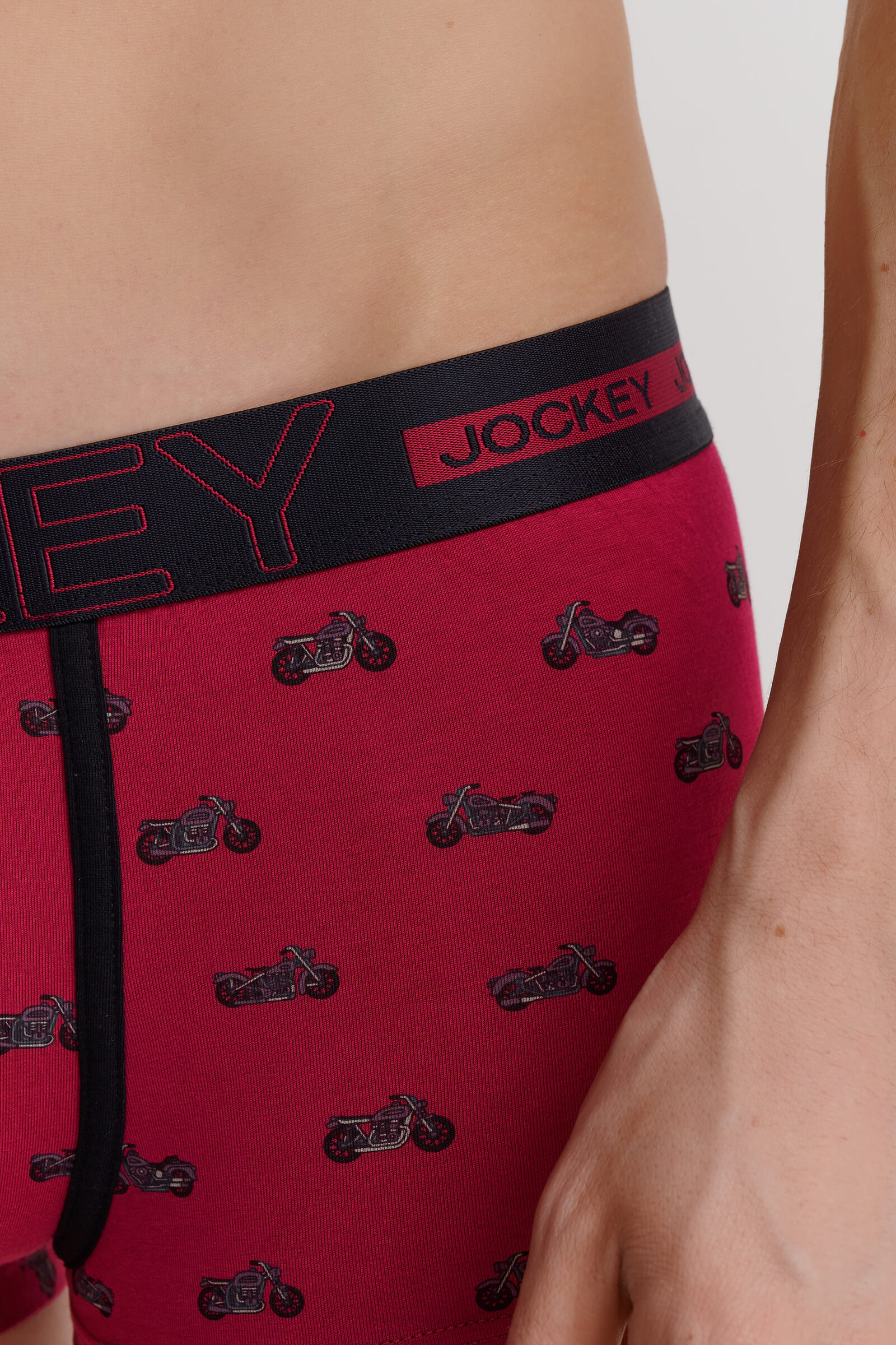 Хлопковые трусы транки с логотипом на поясе Бренд Jockey Изображение 5