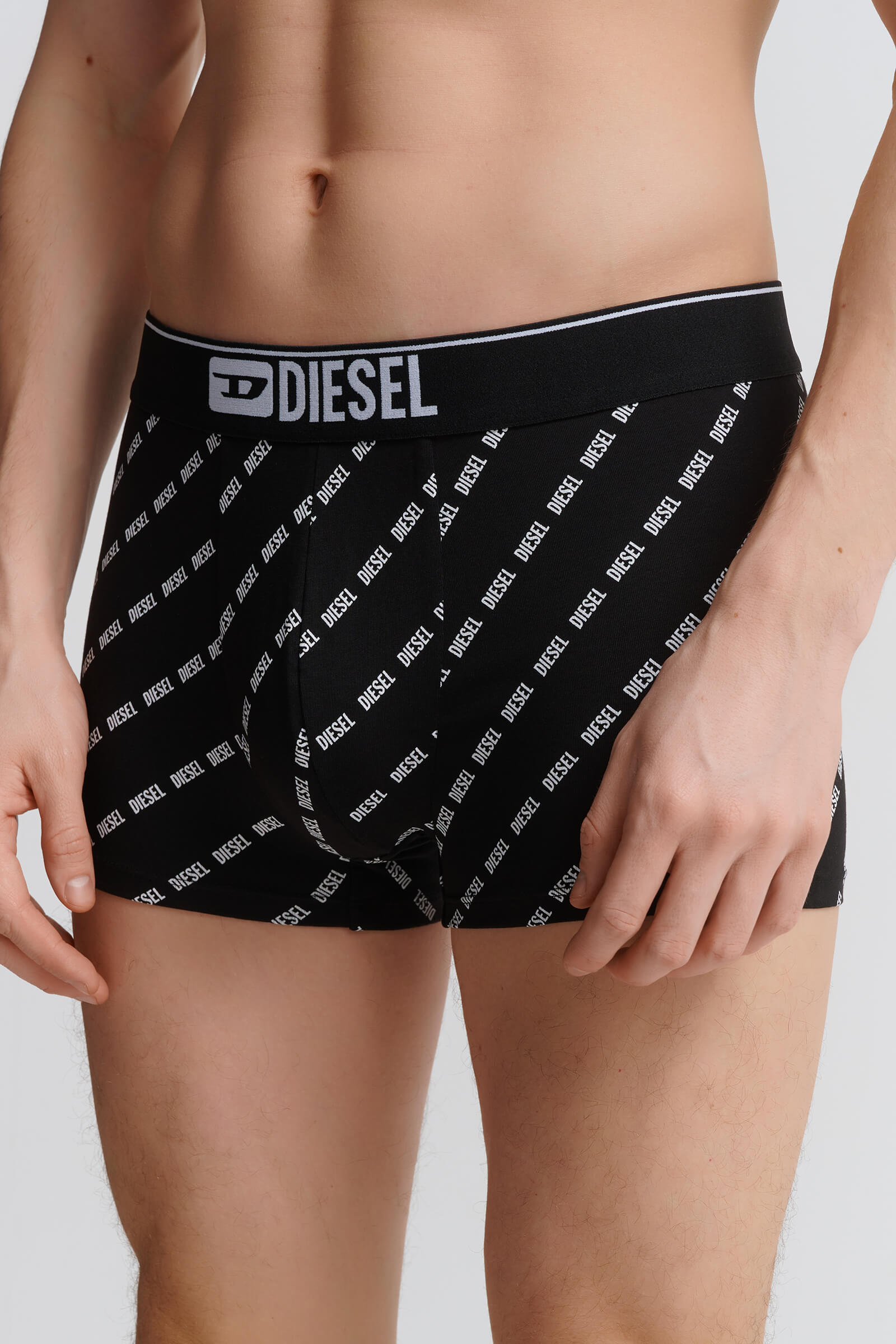 Хлопковые трусы транки с логотипом на поясе Бренд Diesel Изображение 2