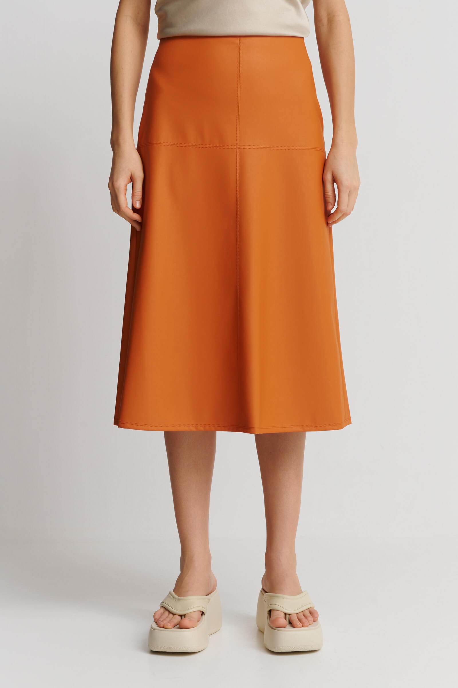 Юбка из экокожи Бренд Max Mara Изображение 2