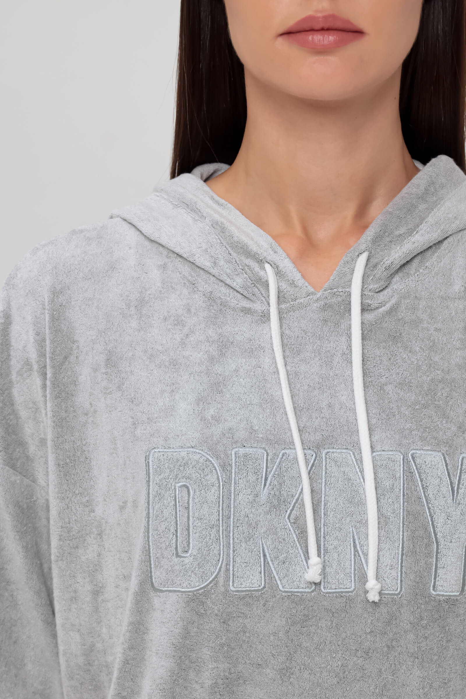 Короткое платье с капюшоном Бренд DKNY Изображение 5