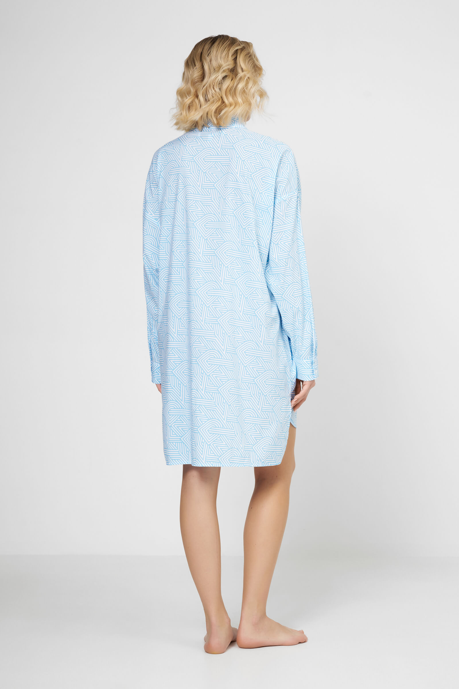 Короткая ночная рубашка из хлопка Бренд DKNY Изображение 3