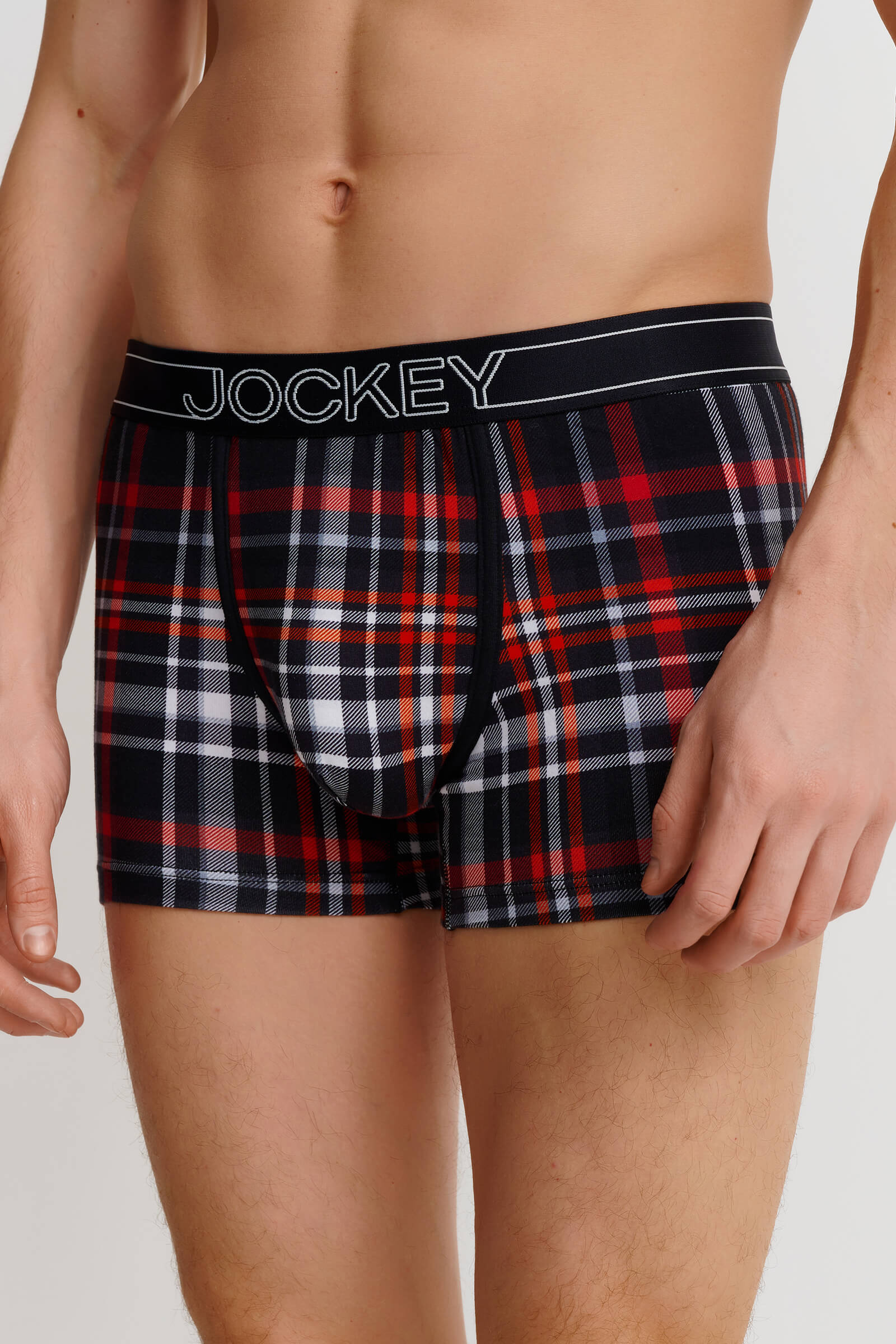 Хлопковые трусы транки с логотипом на поясе Бренд Jockey Изображение 2