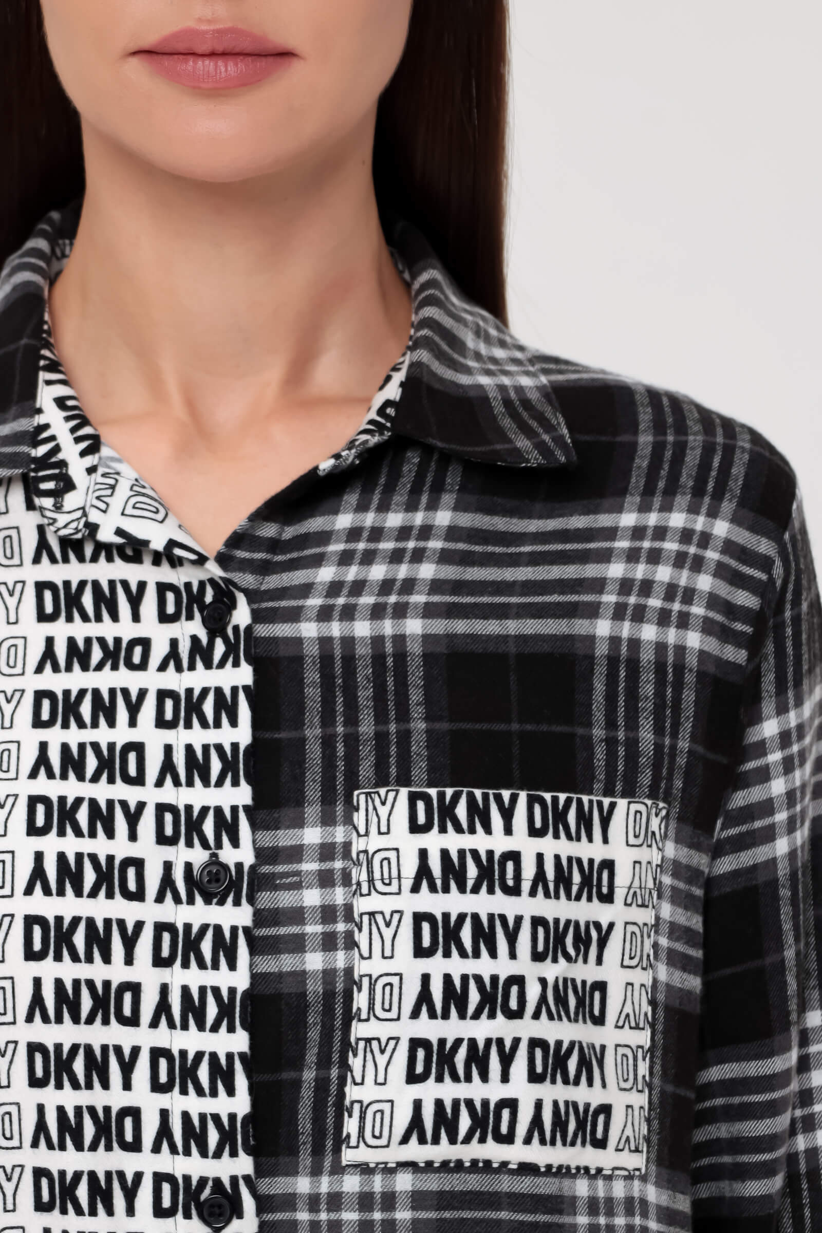 Ночная рубашка с логотипом бренда Бренд DKNY Изображение 5