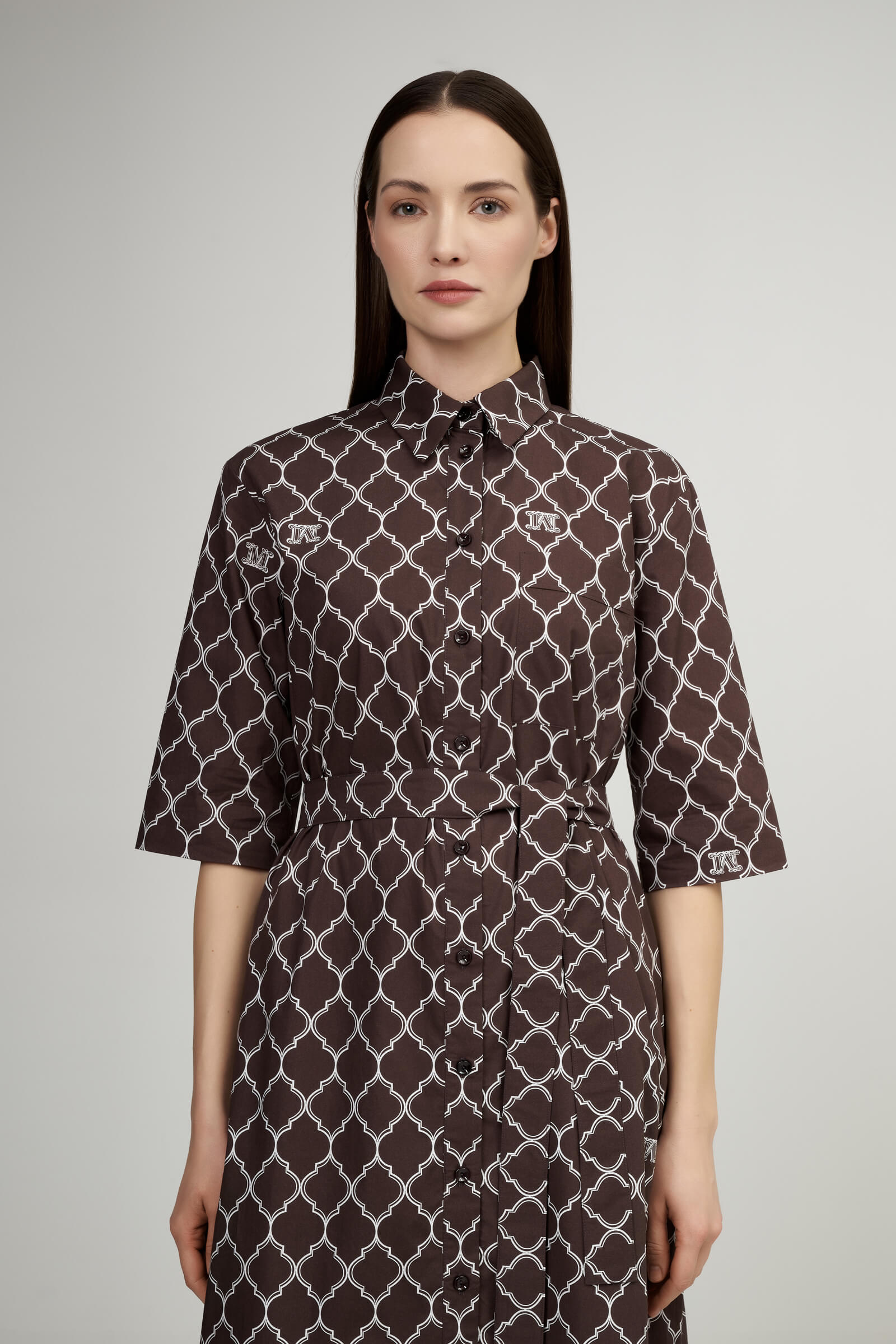 Платье-рубашка из 100% хлопка Бренд Max Mara Изображение 4
