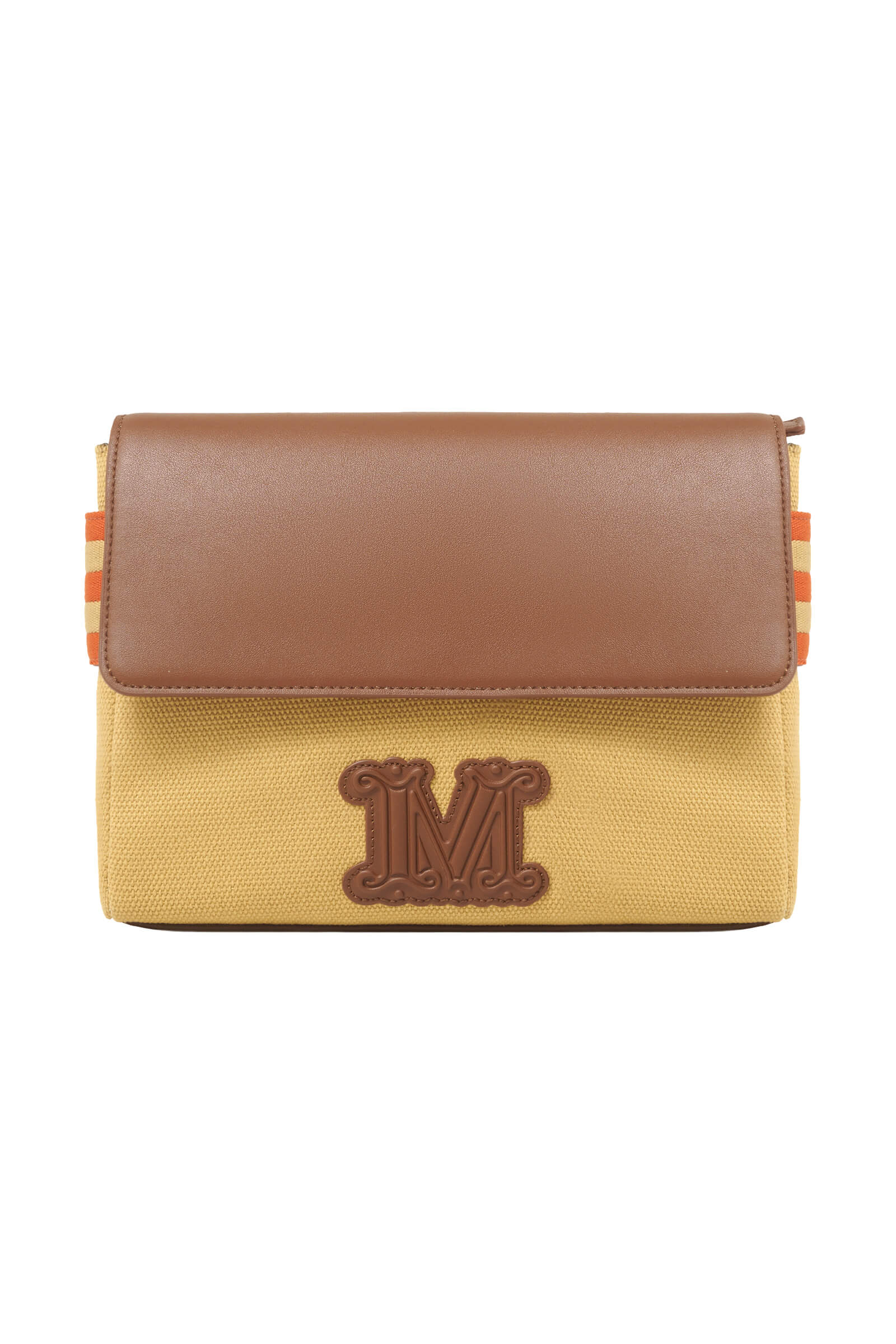 Клатч из плотного хлопка с логотипом Бренд Max Mara