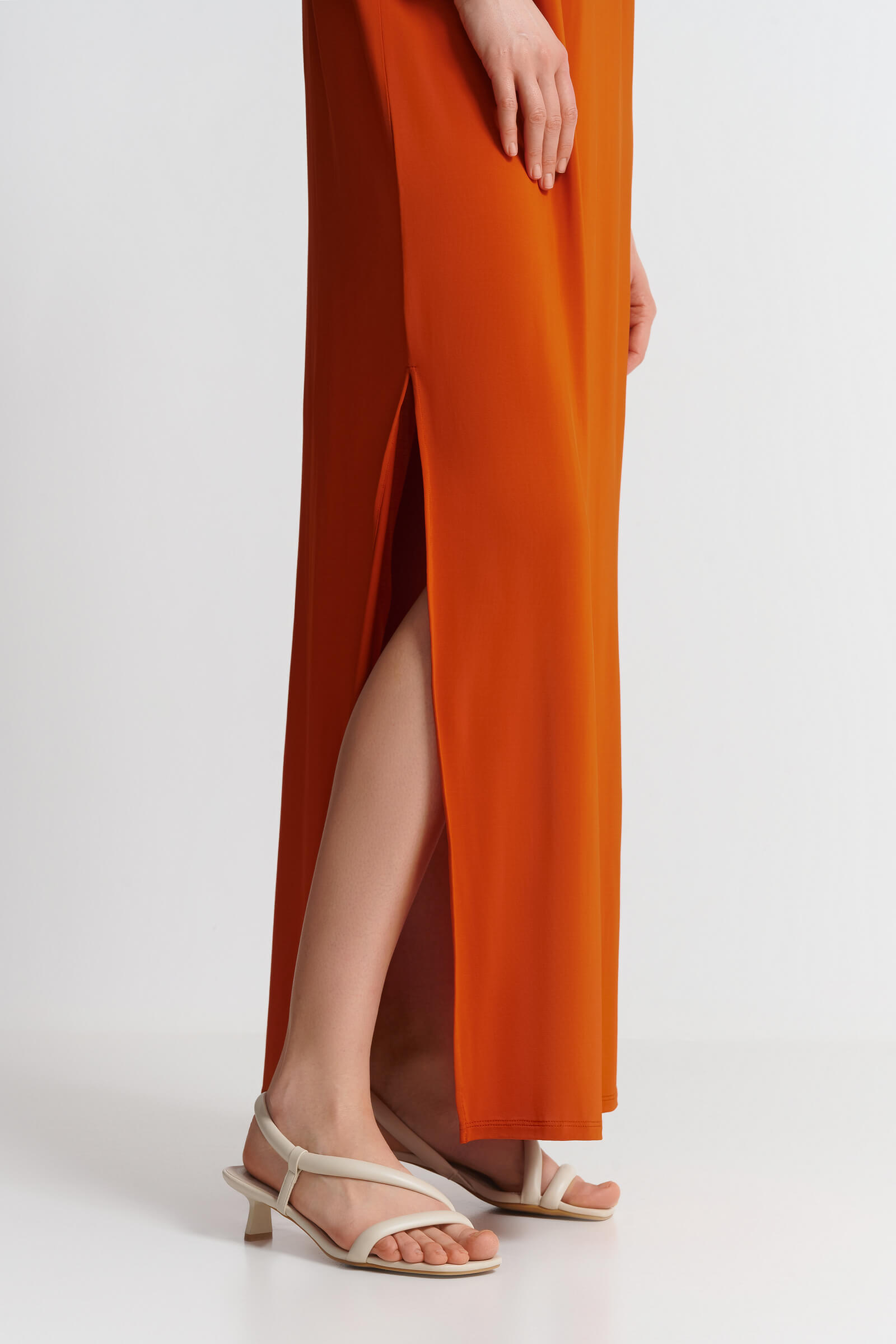Длинное платье из шелковистой вискозы Бренд Max Mara Изображение 5