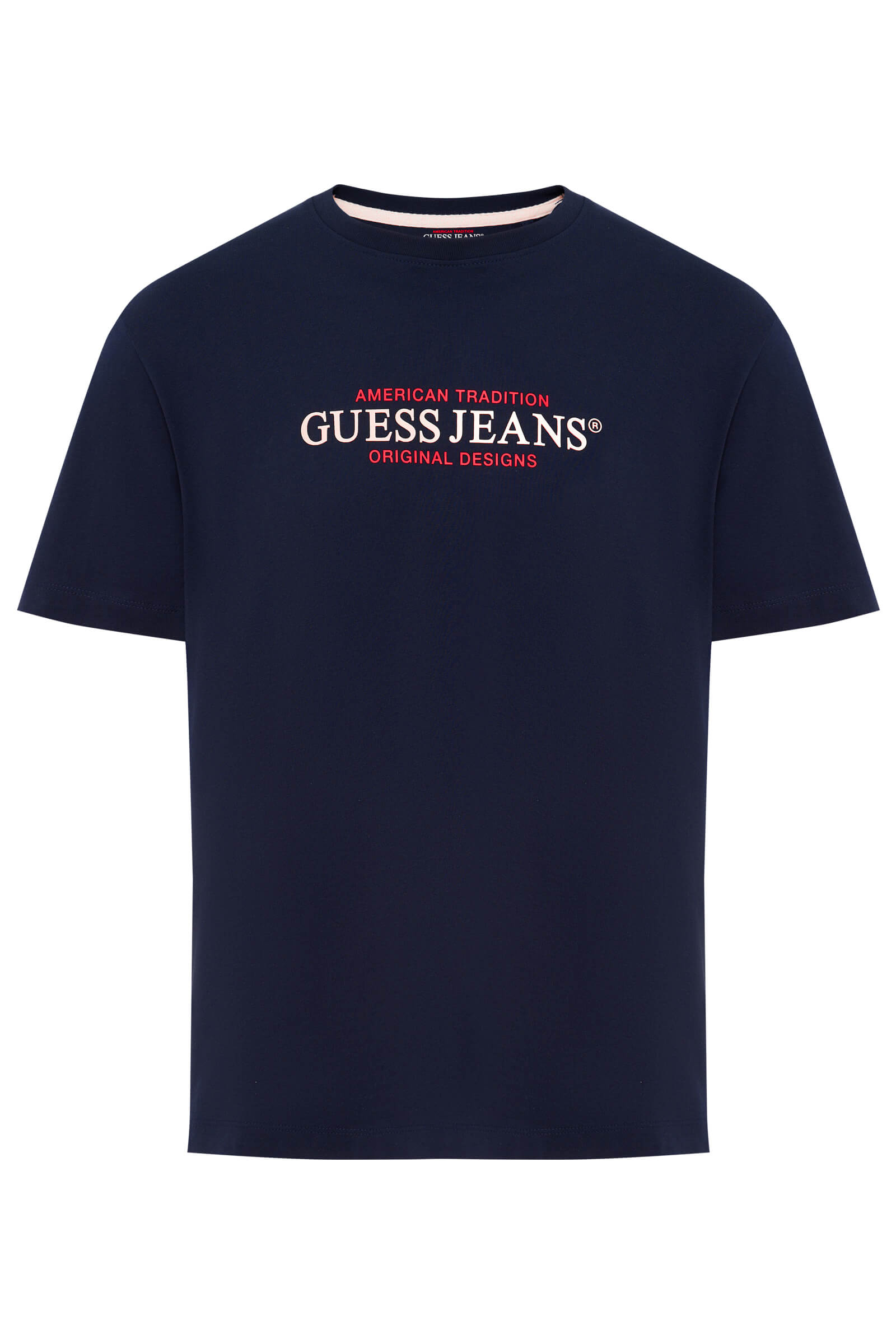 Хлопковая футболка с логотипом Бренд Guess