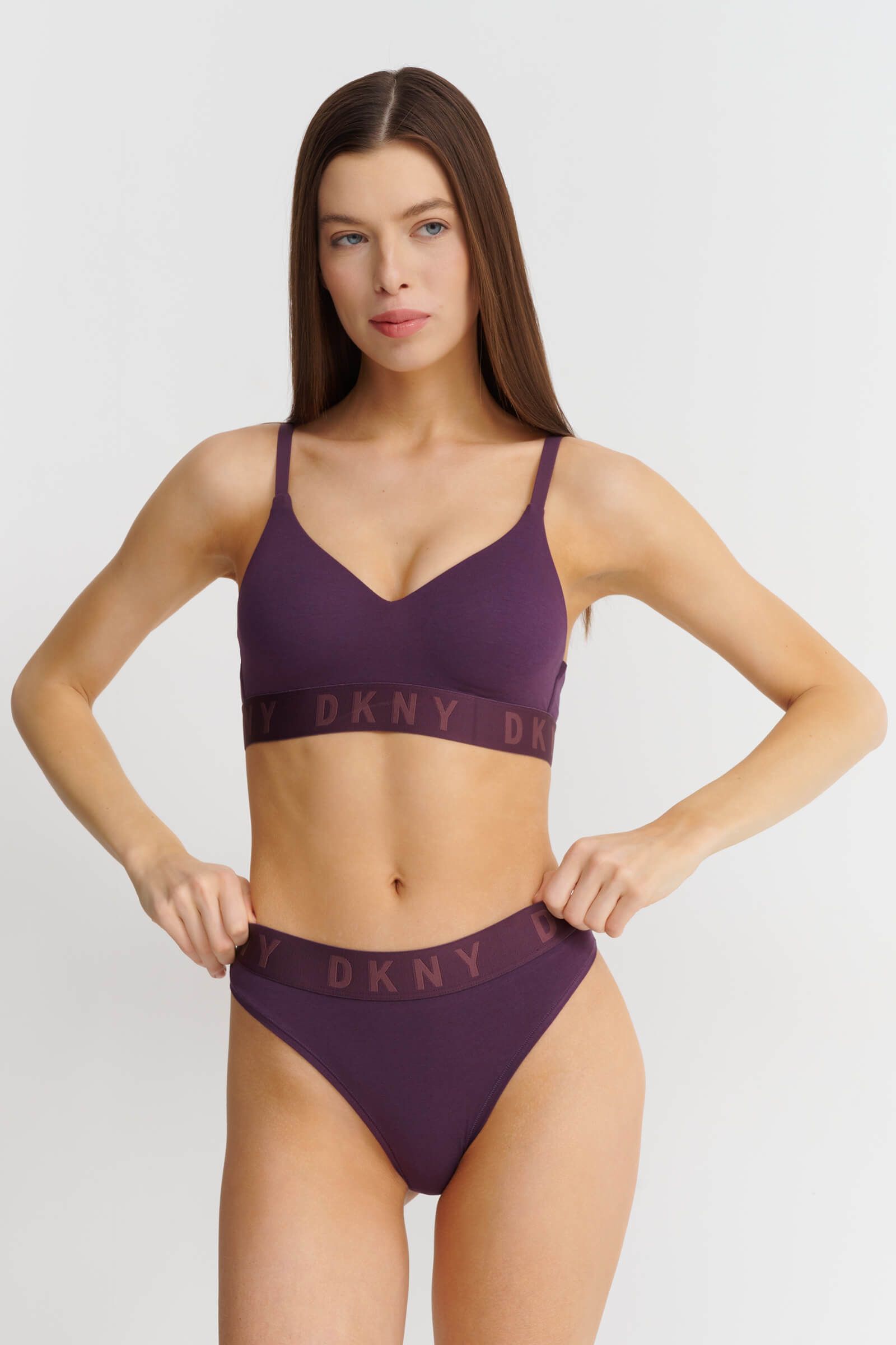 Трусы стринги с логотипом бренда Бренд DKNY Изображение 6