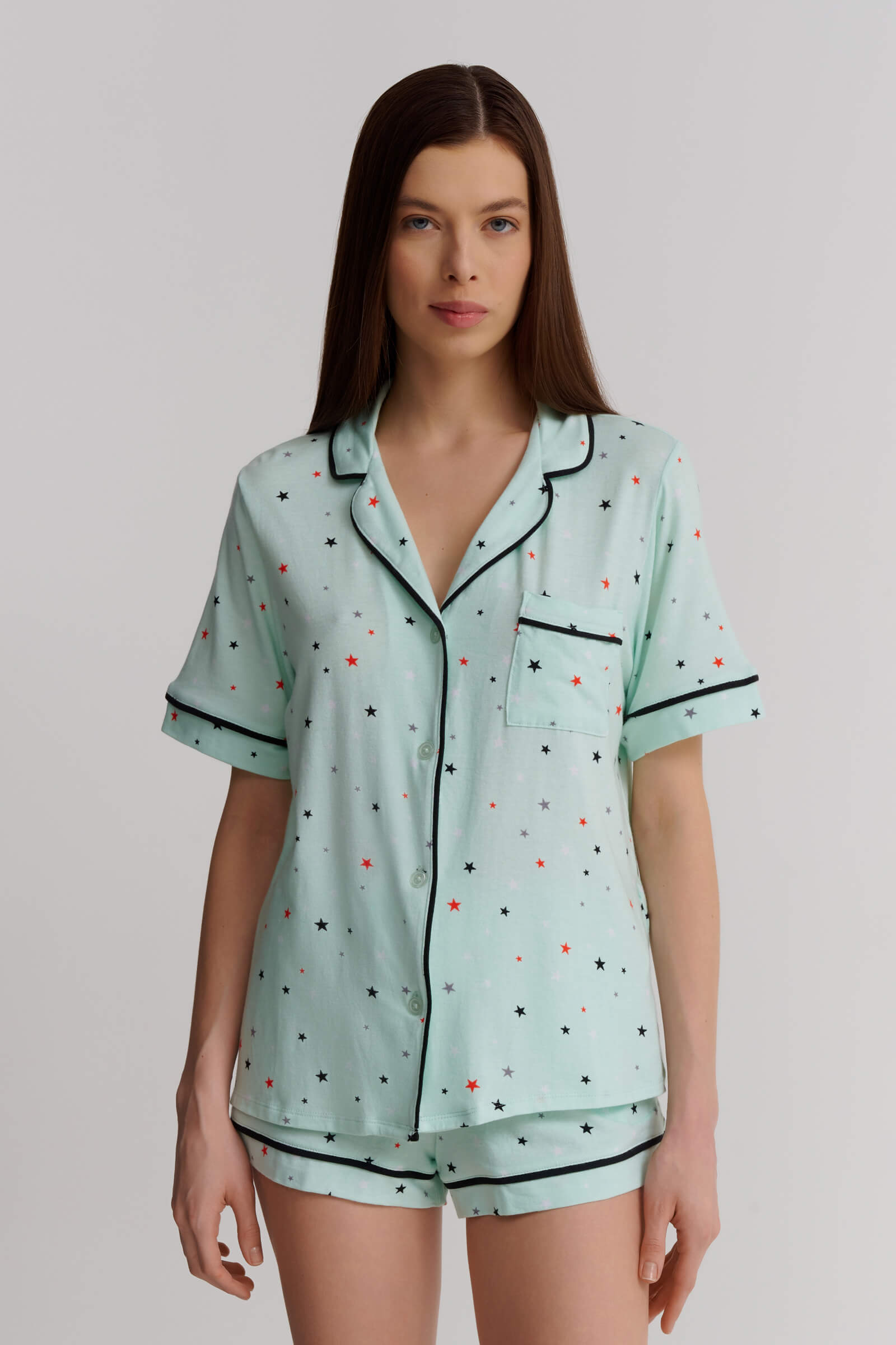 Хлопковая короткая пижама Бренд DKNY Изображение 3
