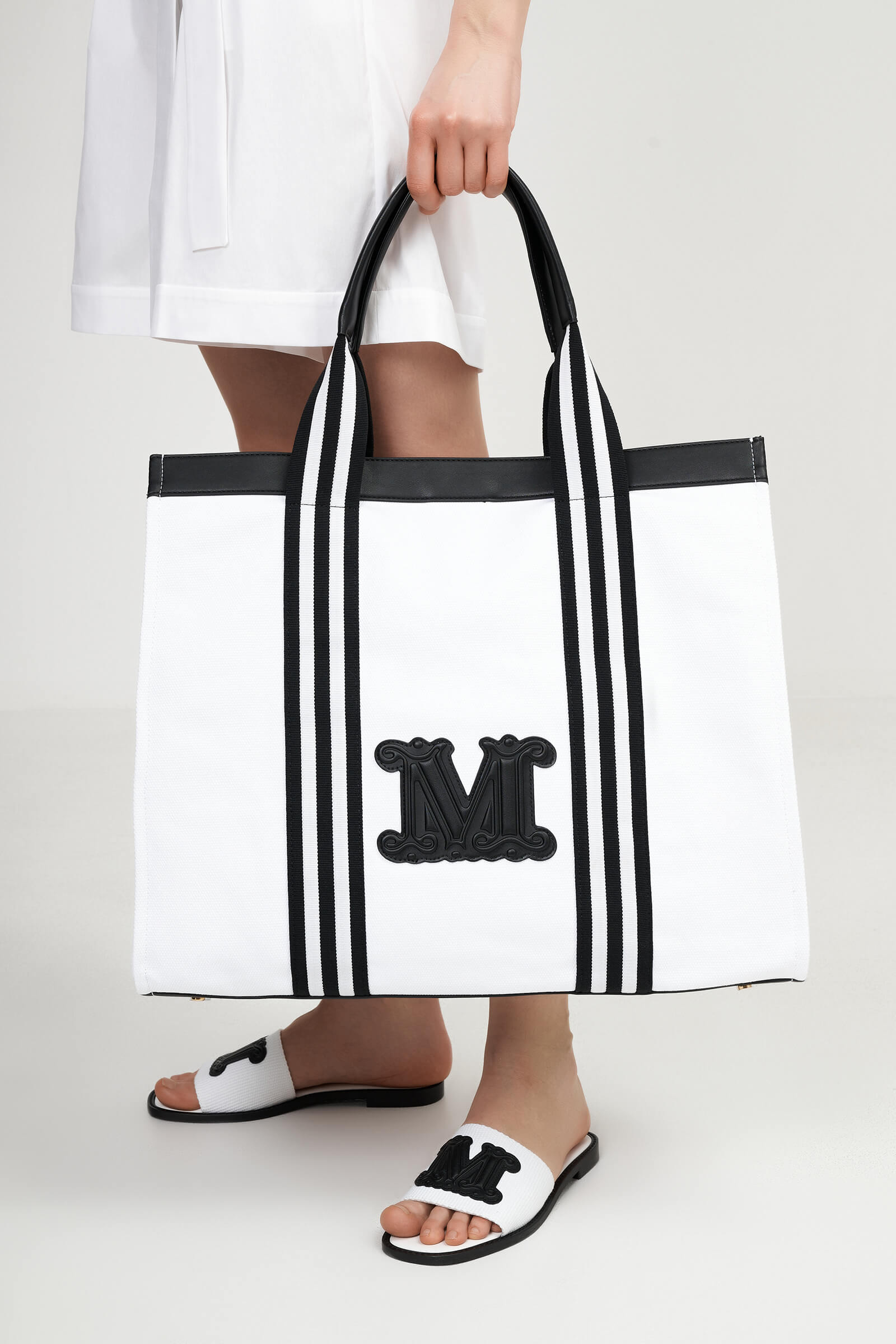 Пляжная сумка из плотного хлопка Бренд Max Mara Изображение 4