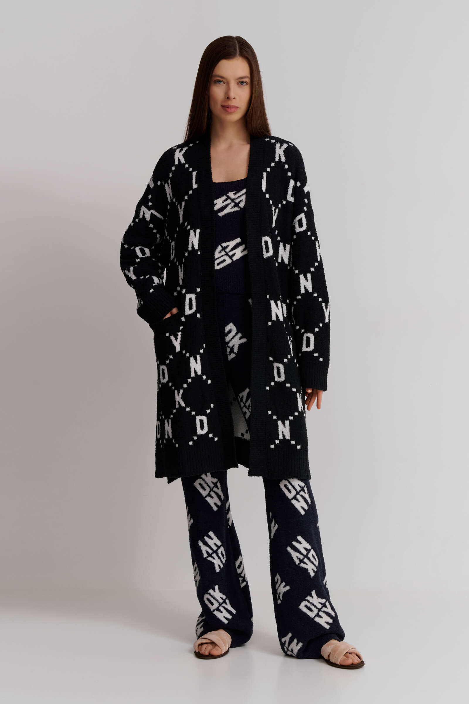Удлиненный кардиган на запах Бренд DKNY Изображение 4