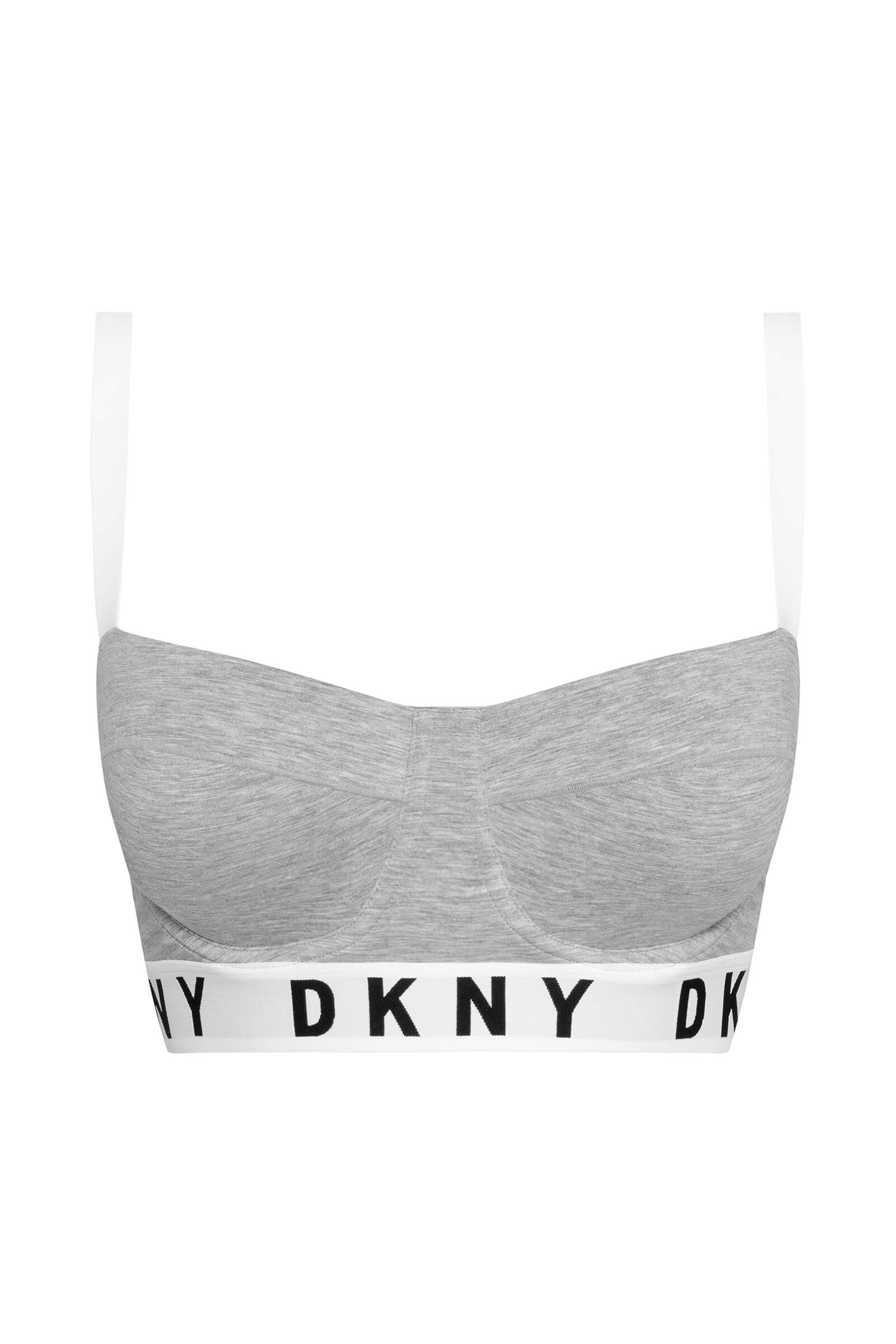 Бюстгальтер балконет с логотипом бренда Бренд DKNY