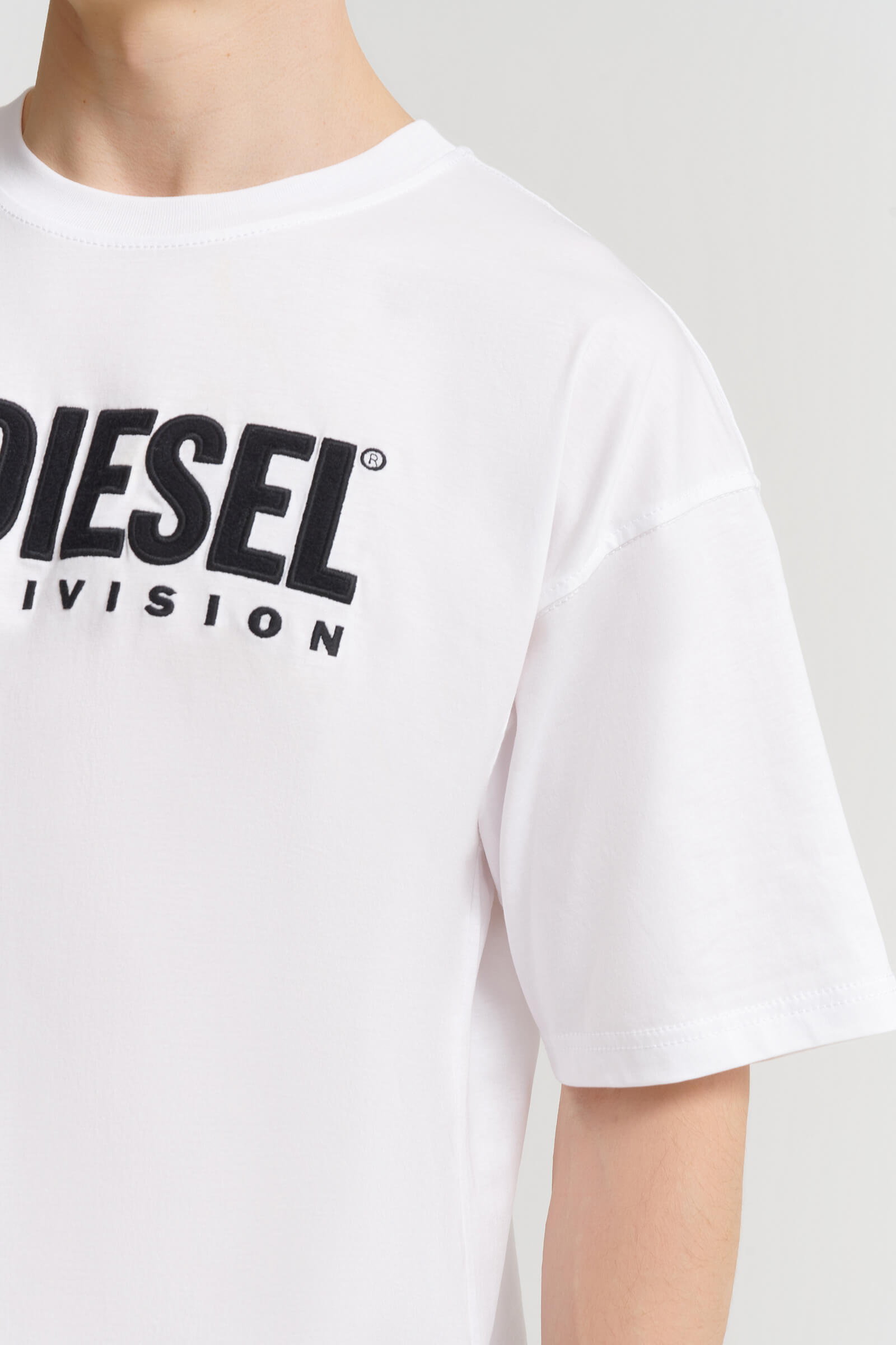 Футболка с логотипом из органического хлопка Бренд Diesel Изображение 5