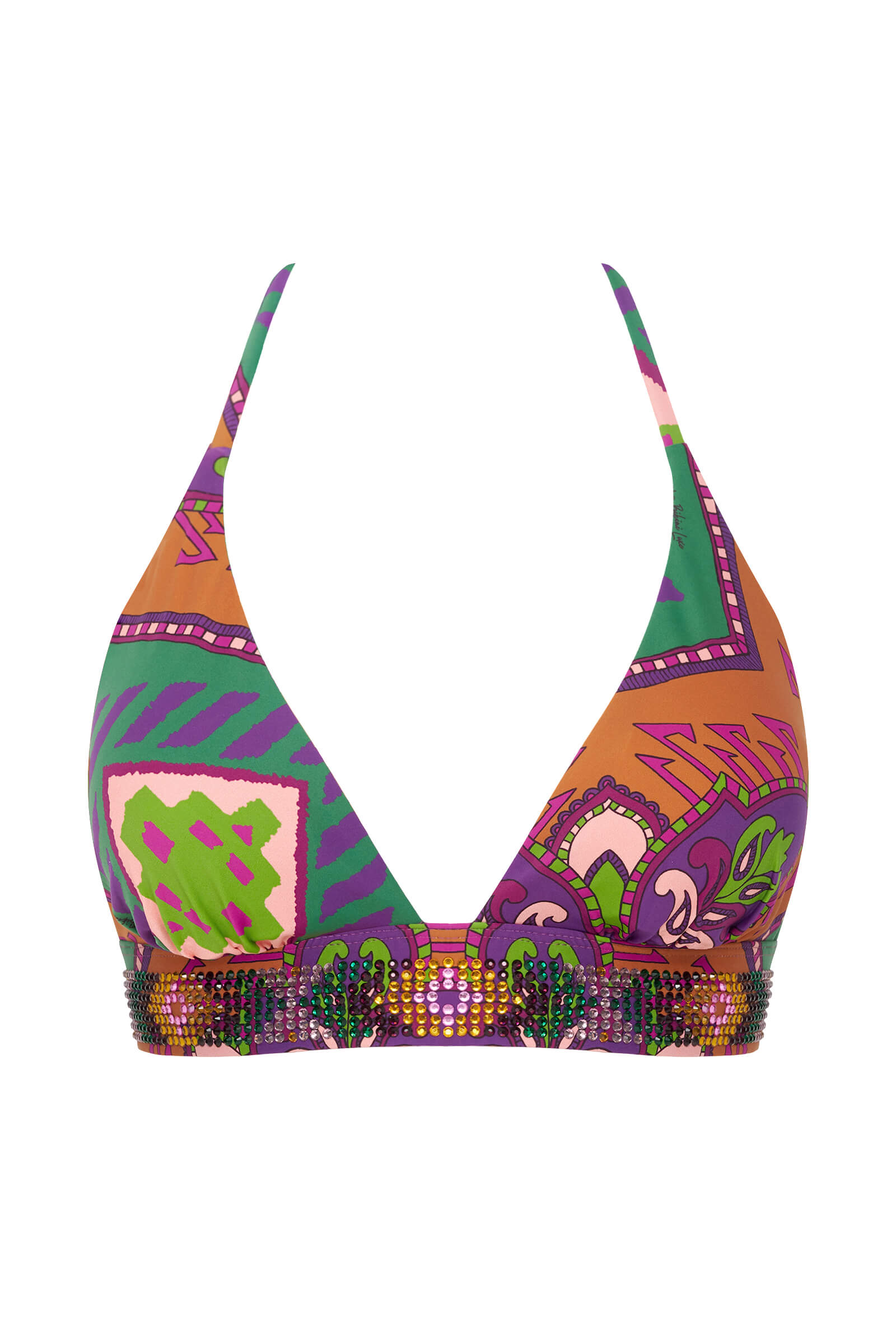 Раздельный купальник без косточек со стразами Бренд Miss Bikini Изображение 5