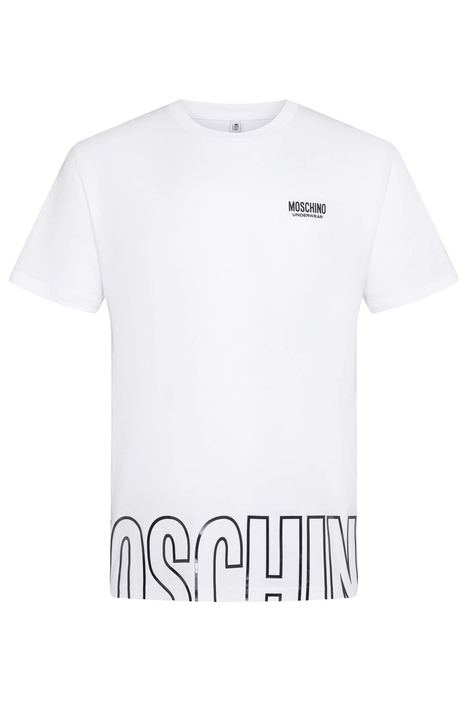 Хлопковая футболка Бренд Moschino
