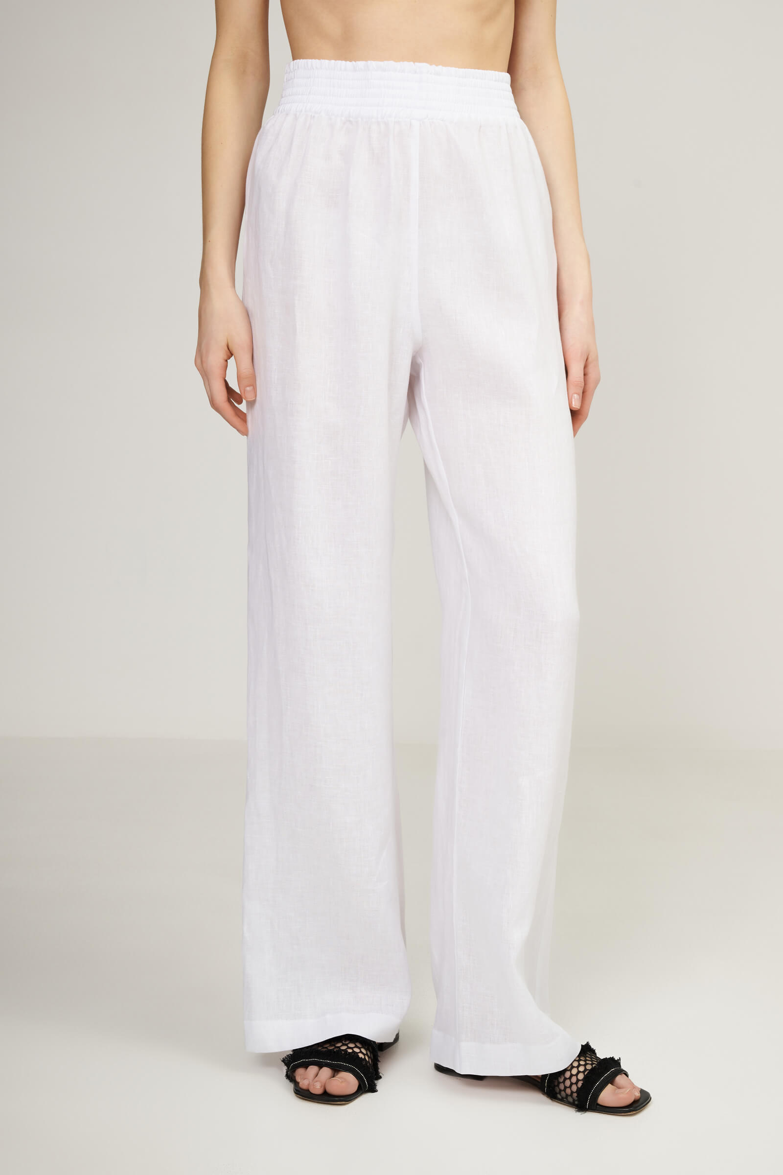 Льняные свободные брюки Бренд Ermanno Scervino Изображение 2