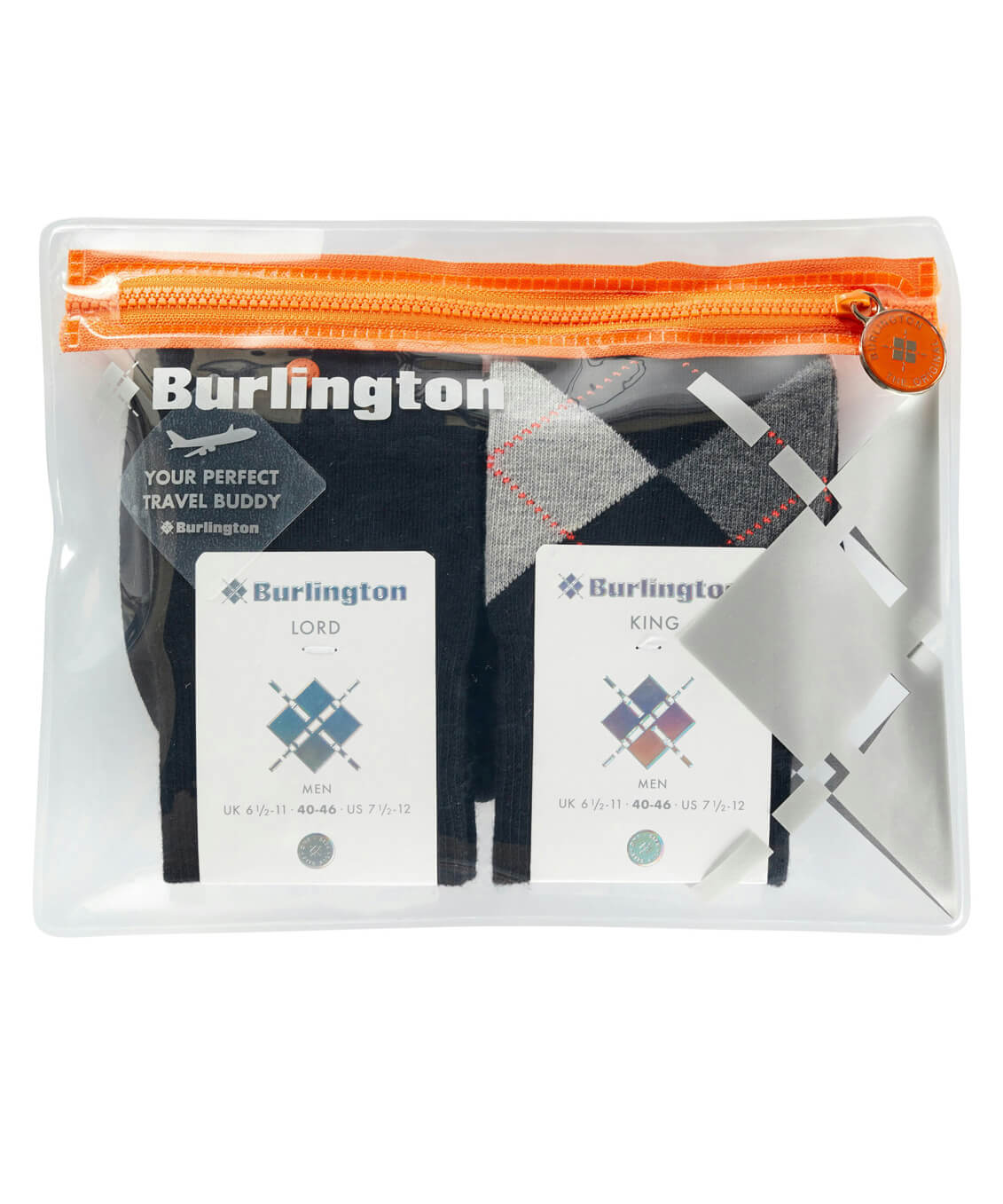 Мужские носки 2 пары Burlington Travel Pouch Бренд Burlington Изображение 2