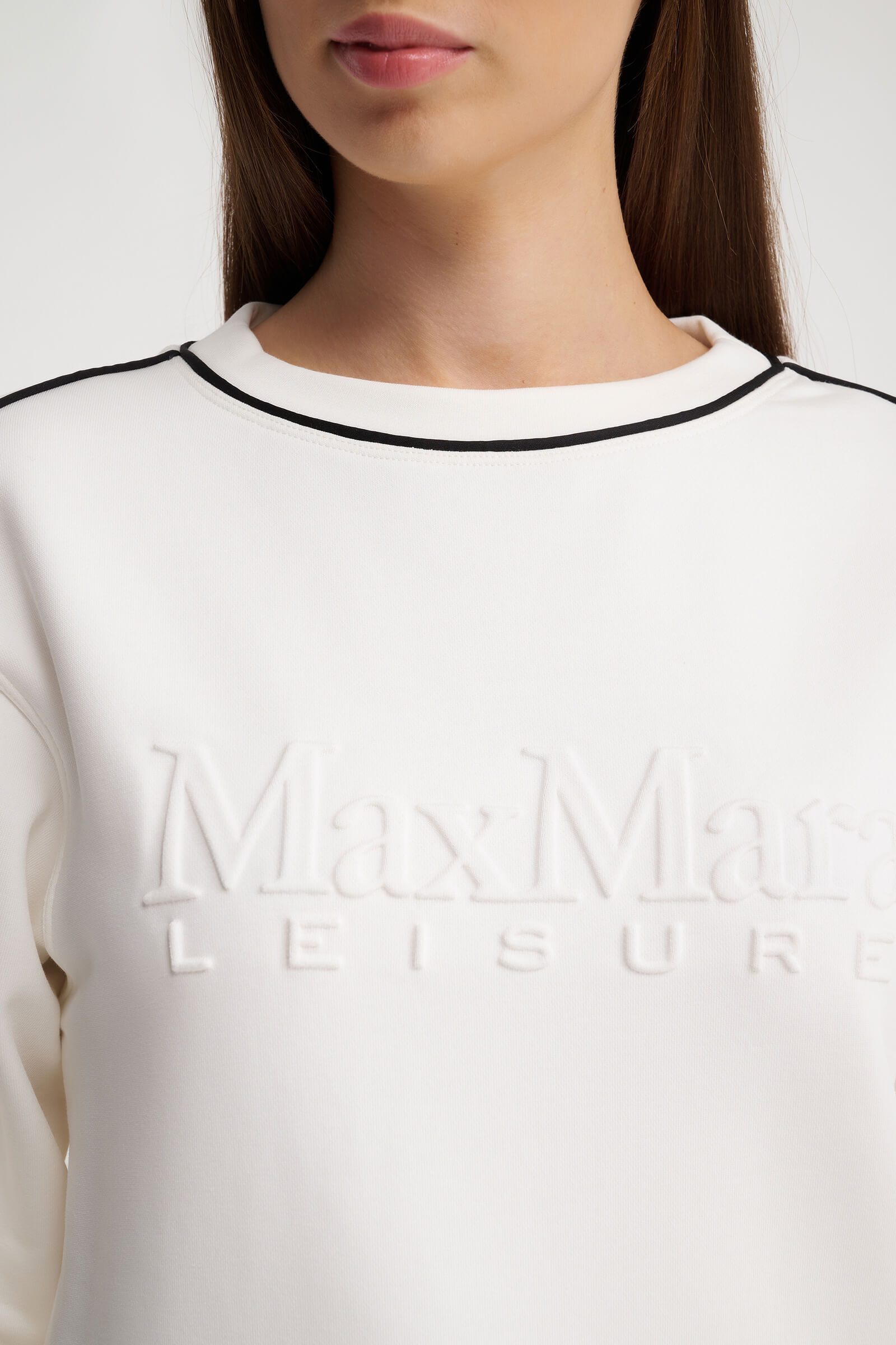 Хлопковый свитшот с объемным логотипом Бренд Max Mara Изображение 5