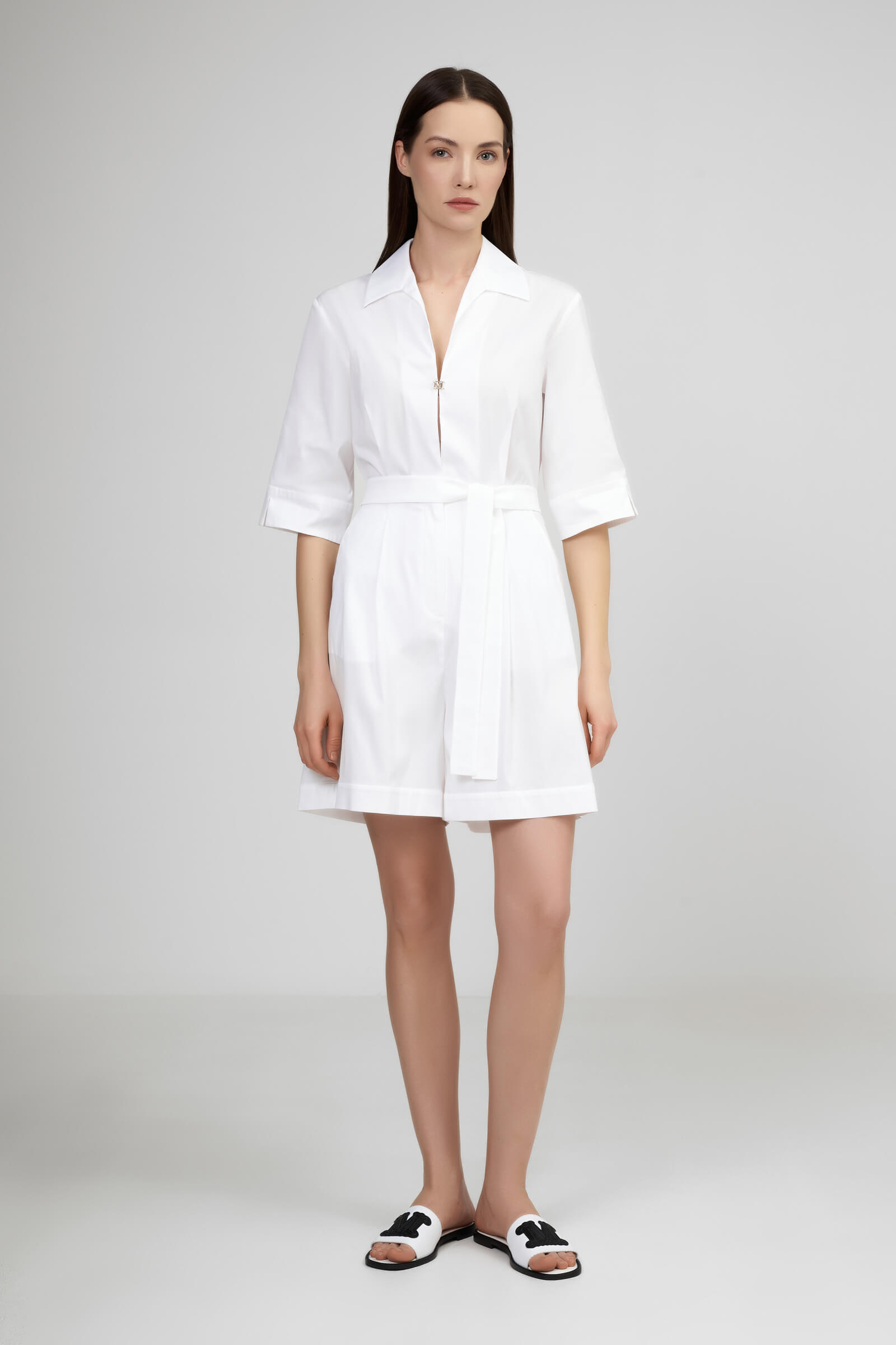 Хлопковый короткий комбинезон Бренд Max Mara Изображение 4