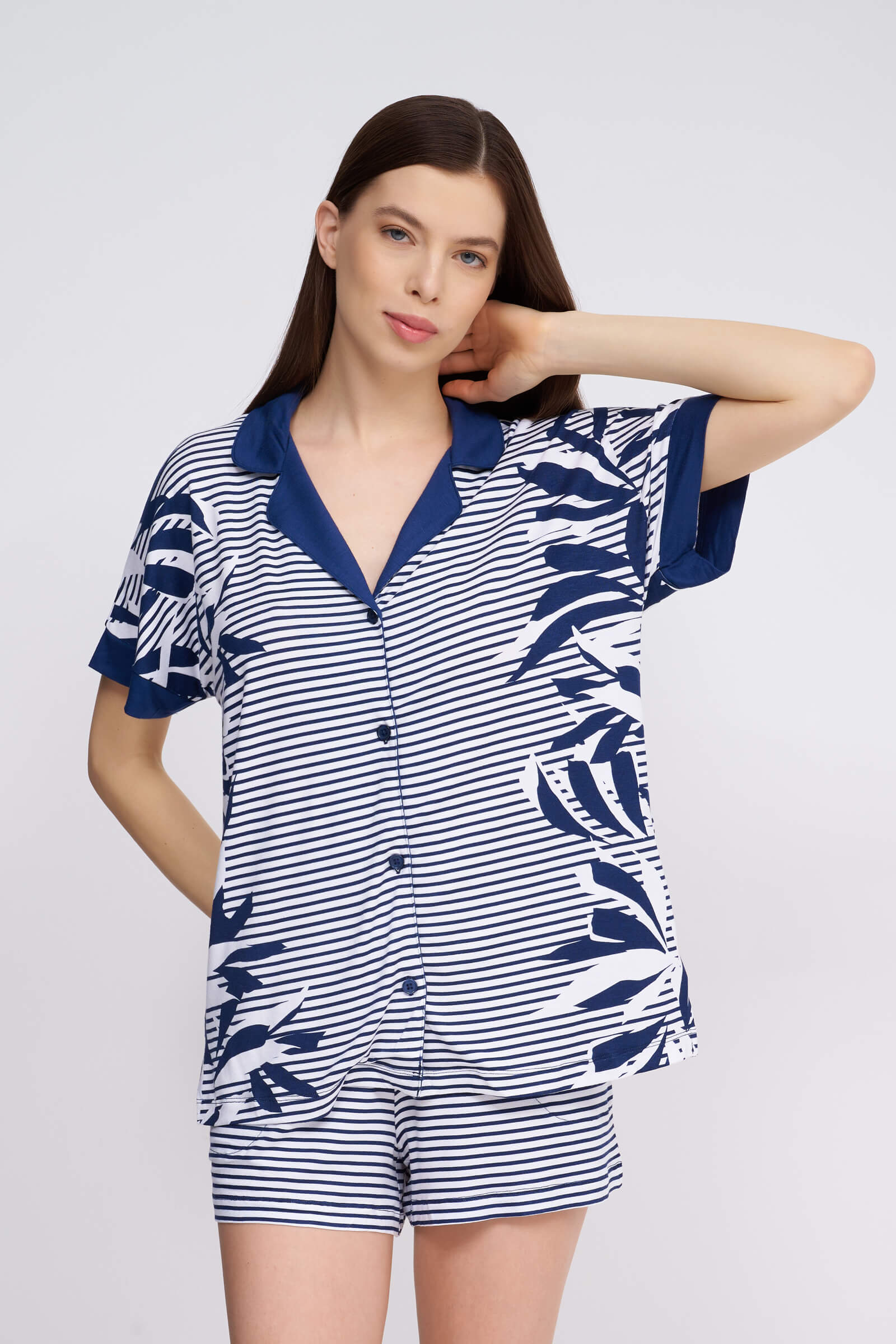 Короткая пижама из вискозы Бренд DKNY Изображение 5