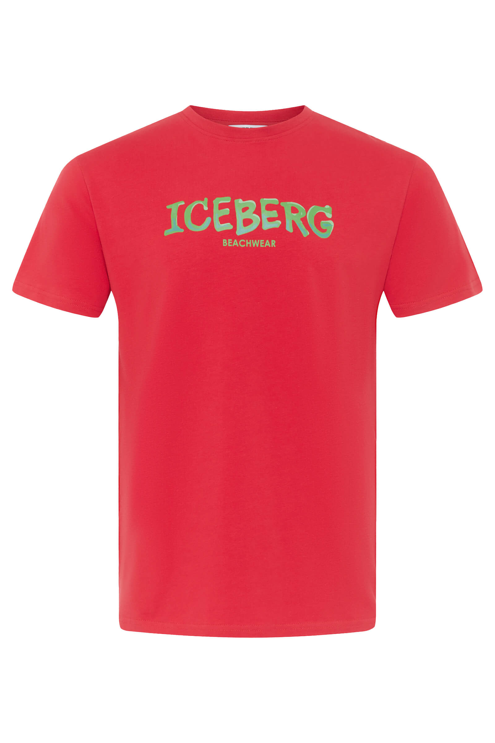 Хлопковая футболка с логотипом на груди Бренд Iceberg