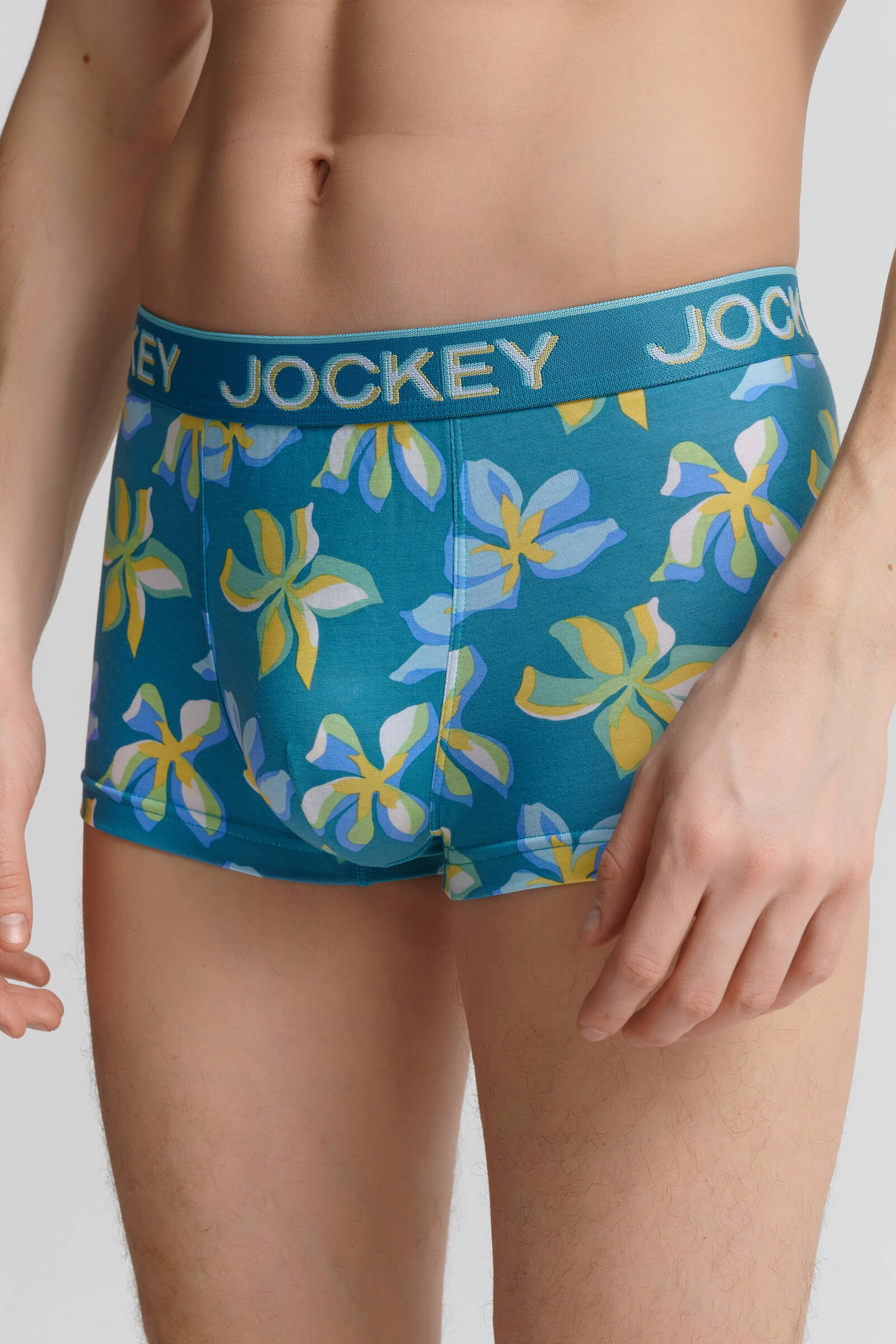 Хлопковые трусы транки с логотипом на поясе Бренд Jockey Изображение 2