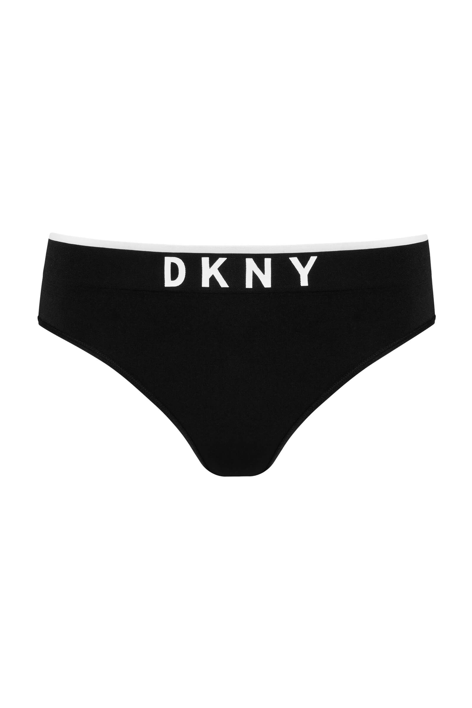 Бесшовные трусы слипы с логотипом бренда Бренд DKNY