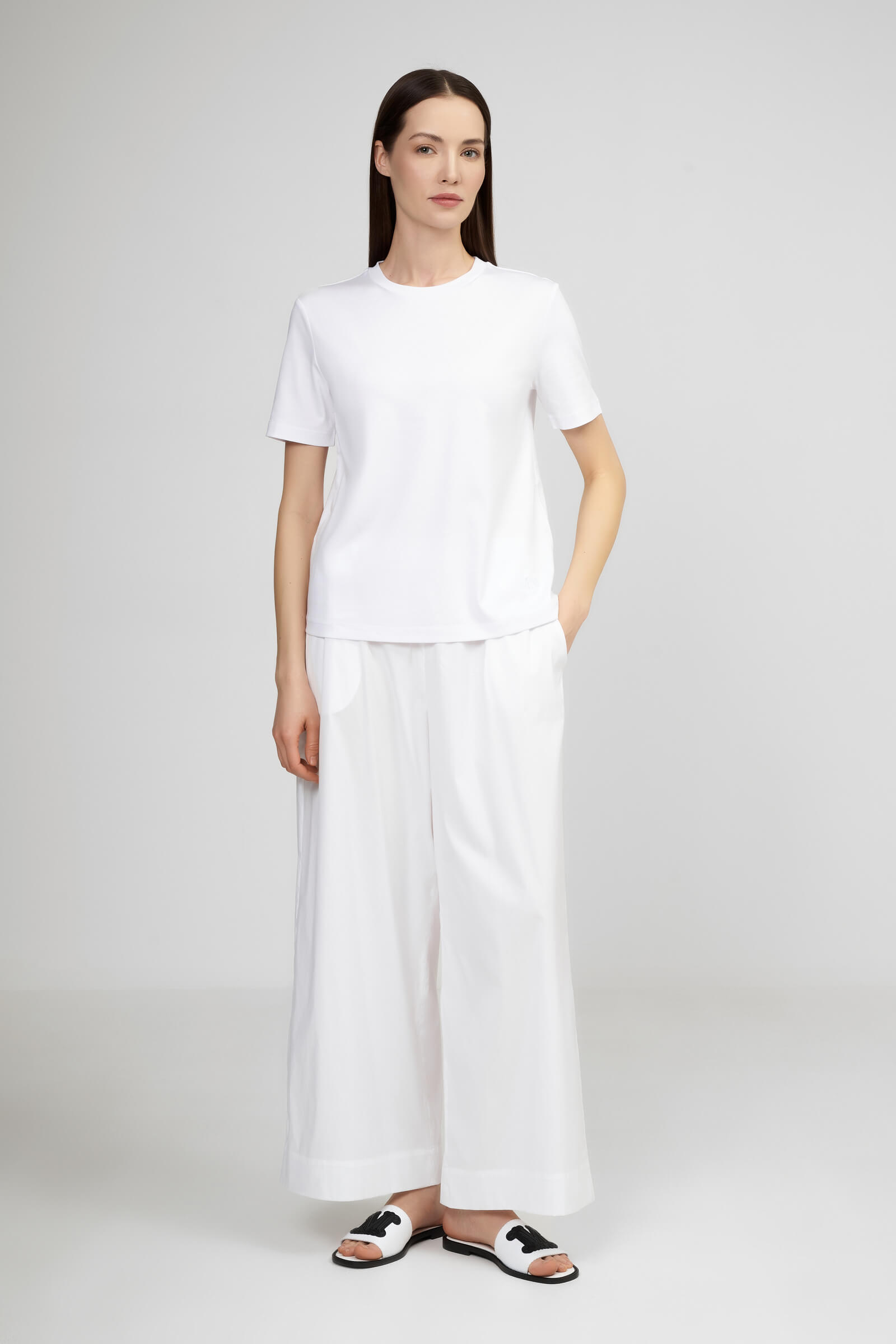 Хлопковые брюки-кюлоты Бренд Max Mara Изображение 4