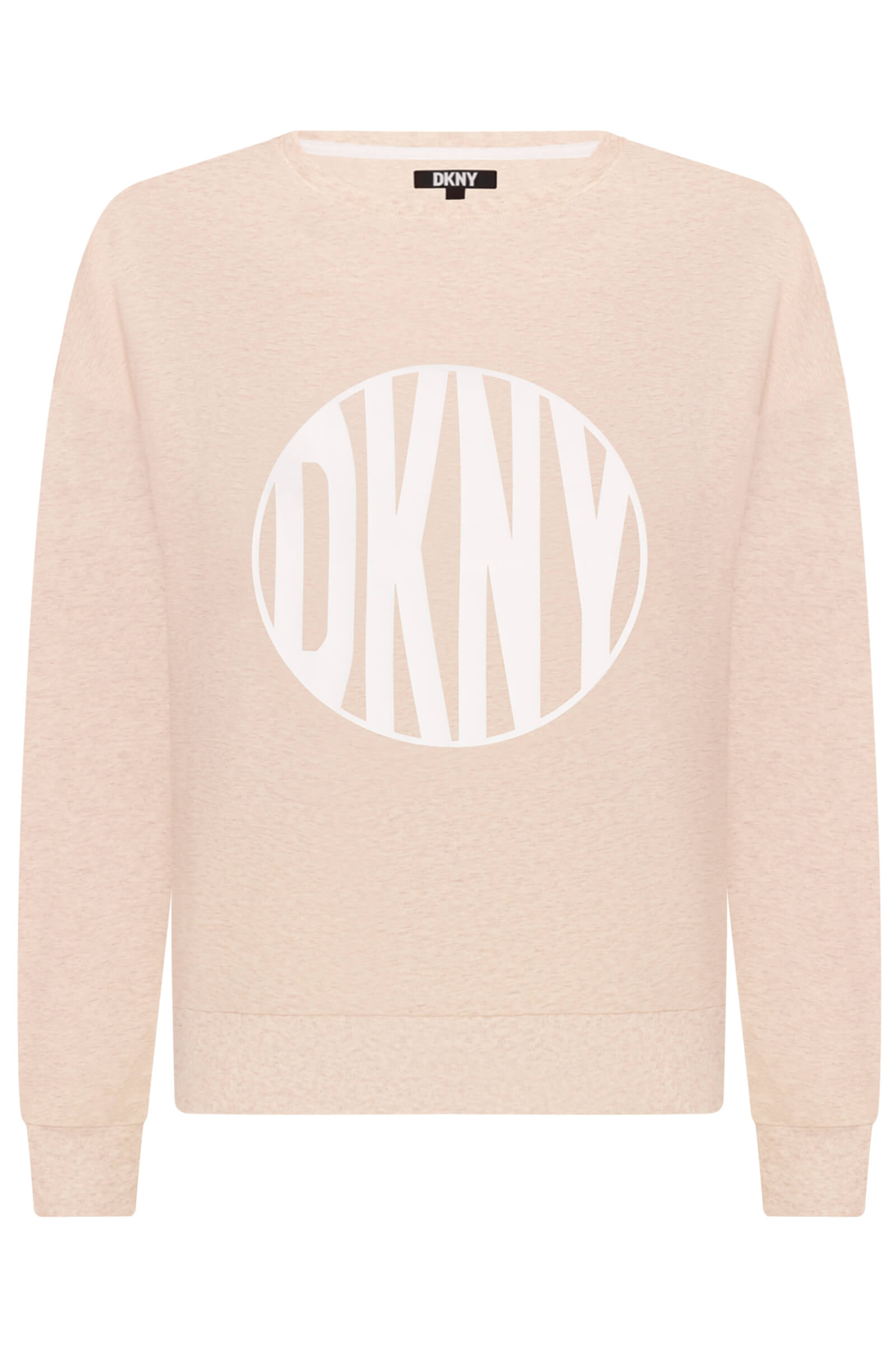 Хлопковый свитшот с логотипом Бренд DKNY