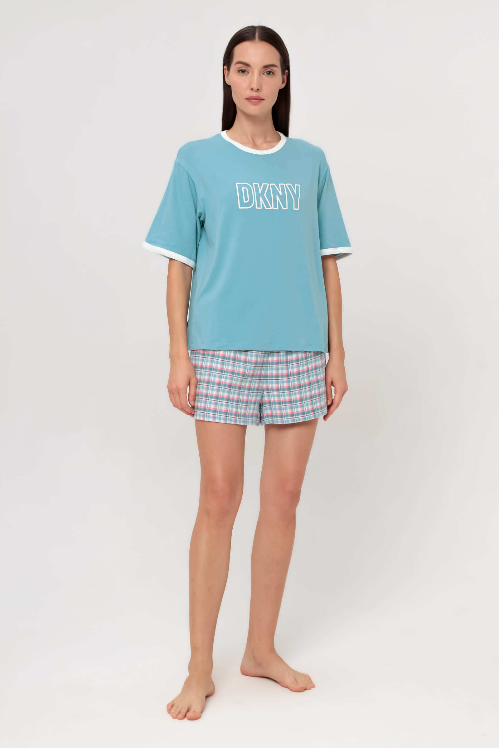 Хлопковая пижама с шортами Бренд DKNY Изображение 4
