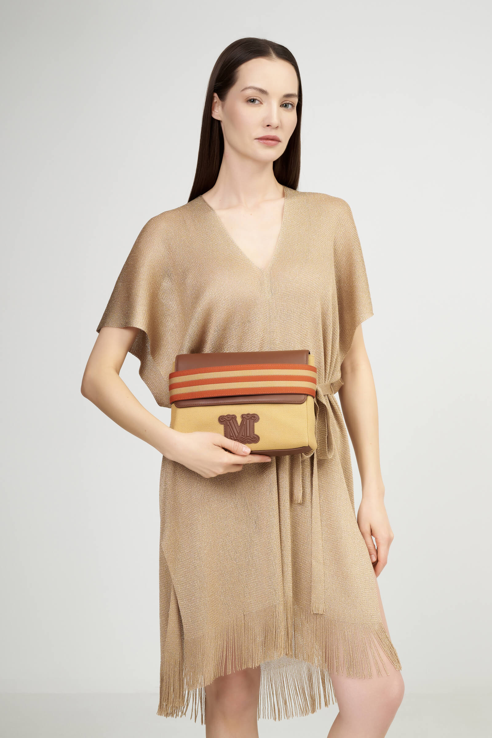 Клатч из плотного хлопка с логотипом Бренд Max Mara Изображение 5