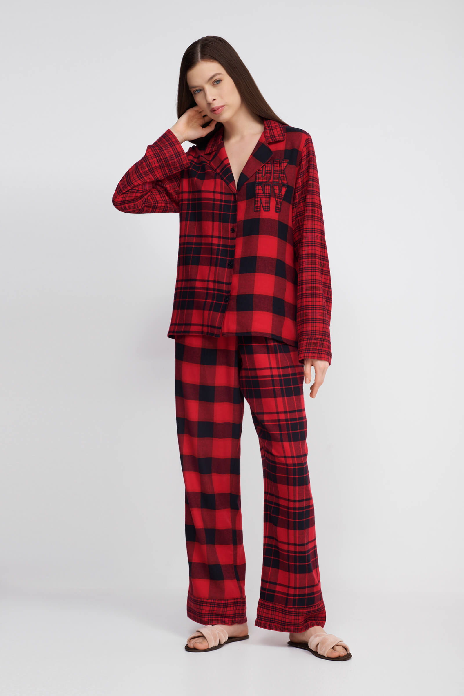 Хлопковая длинная пижама Бренд DKNY Изображение 3