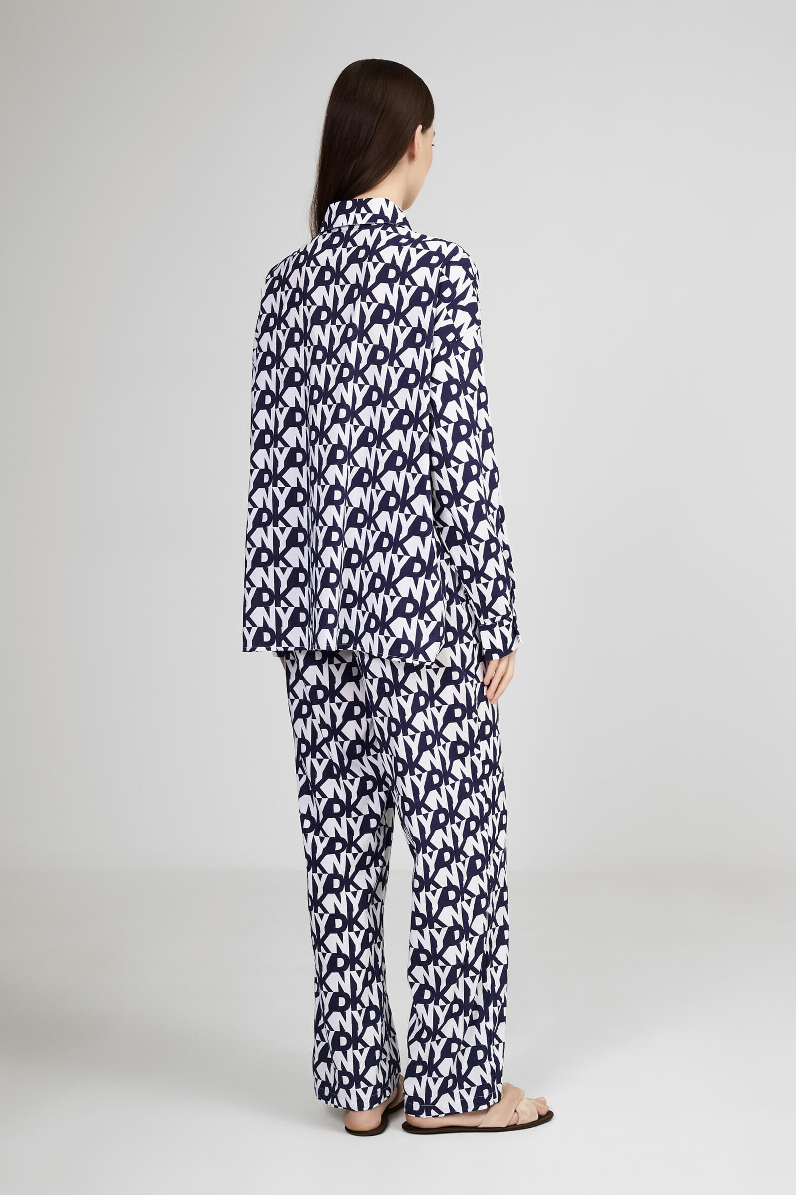 Пижама из хлопка и вискозы Бренд DKNY Изображение 6