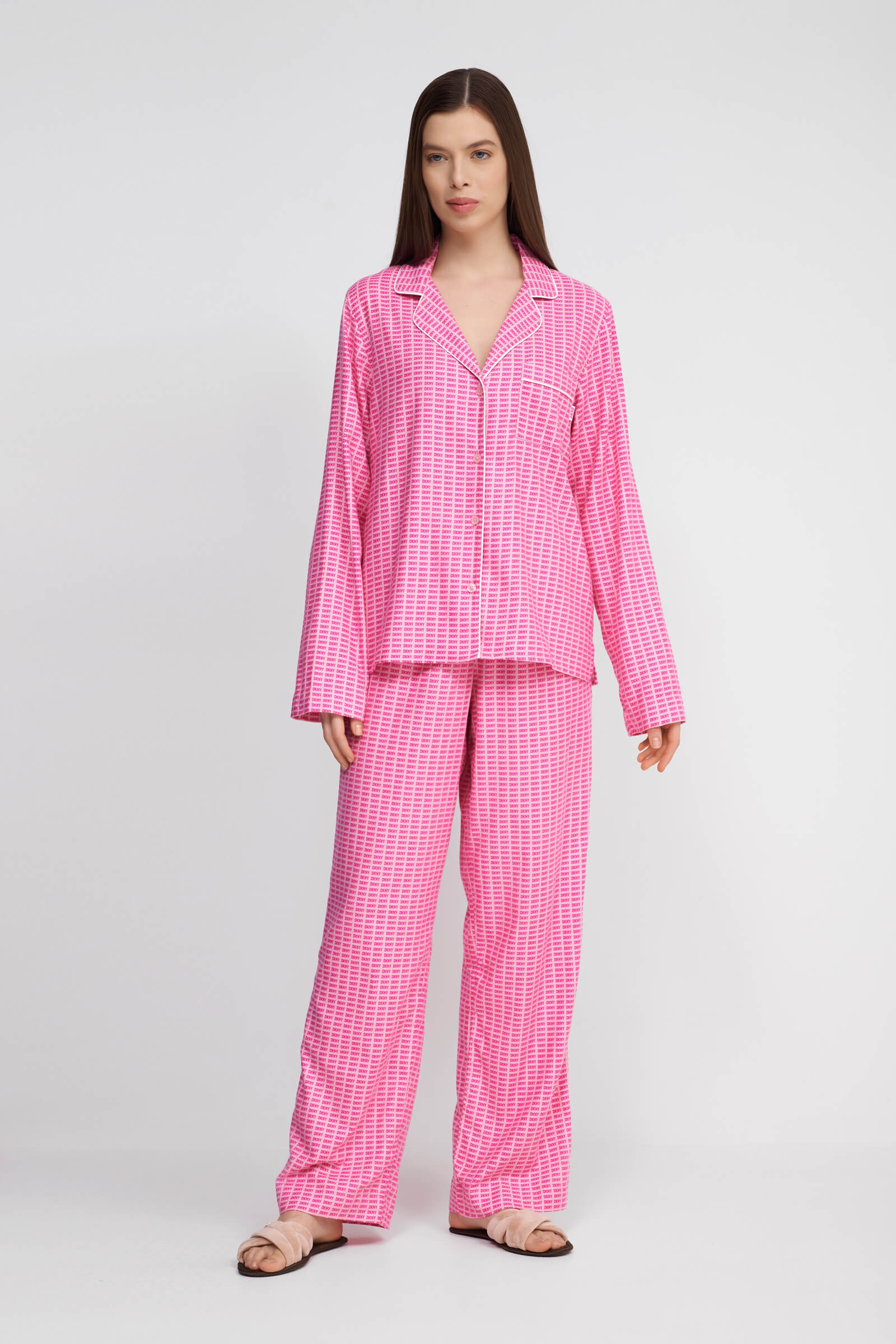 Хлопковая длинная пижама Бренд DKNY Изображение 3