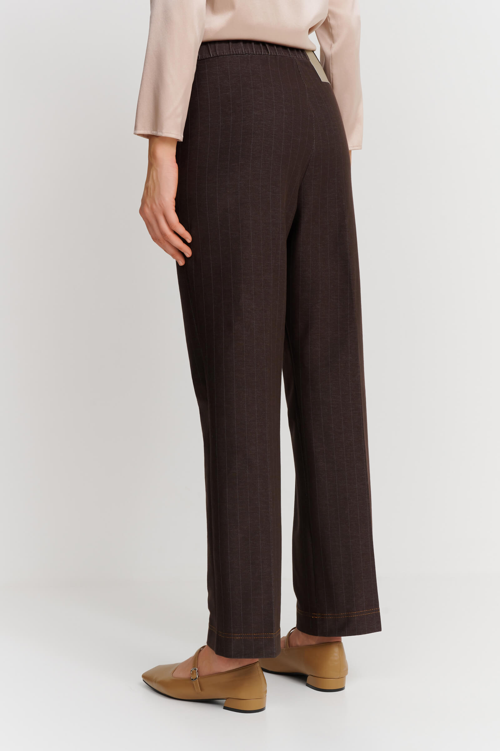 Хлопковые брюки со стрелками Бренд Max Mara Изображение 3