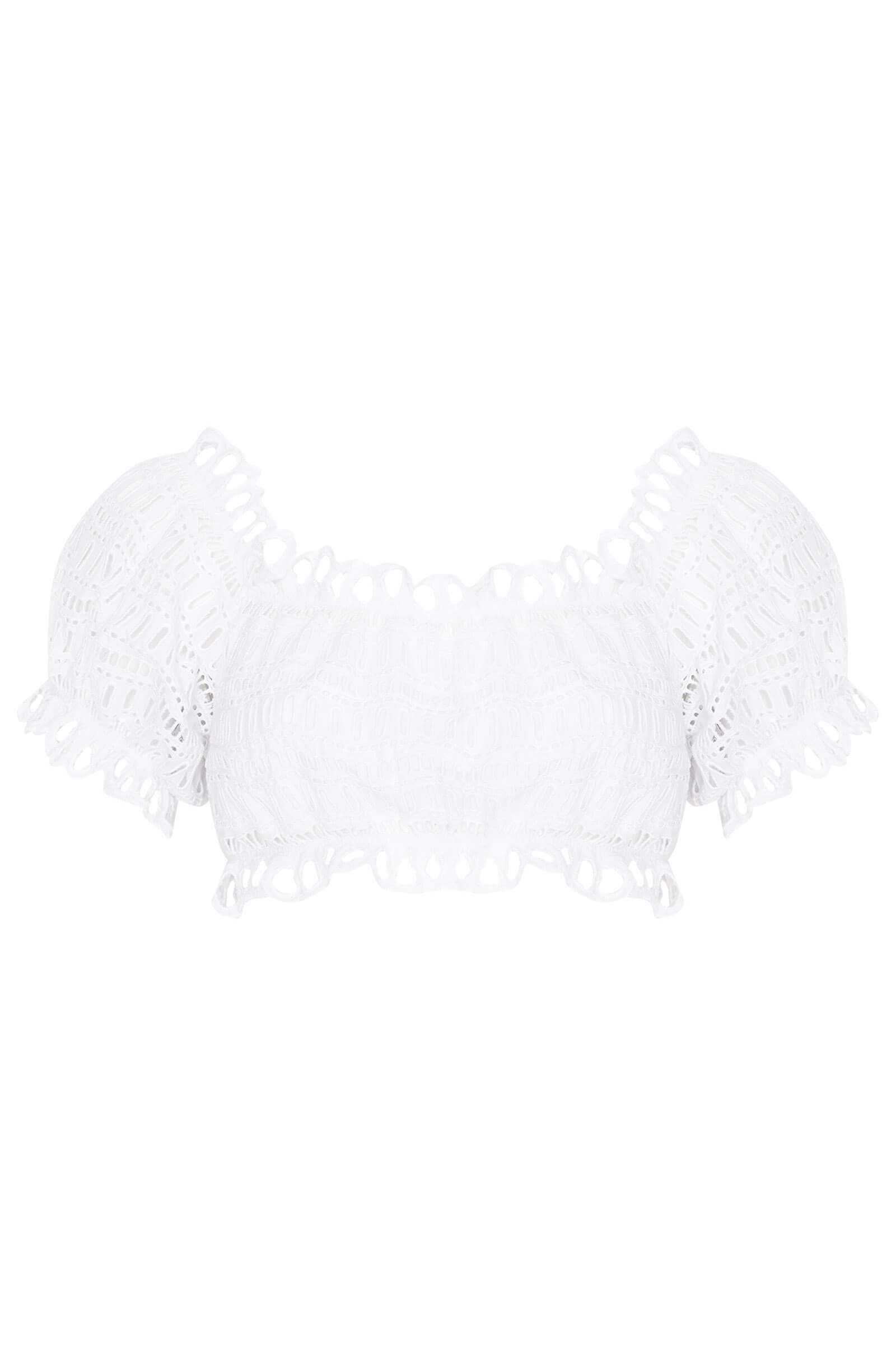 Хлопковая блузка с перфорацией Бренд Ermanno Scervino