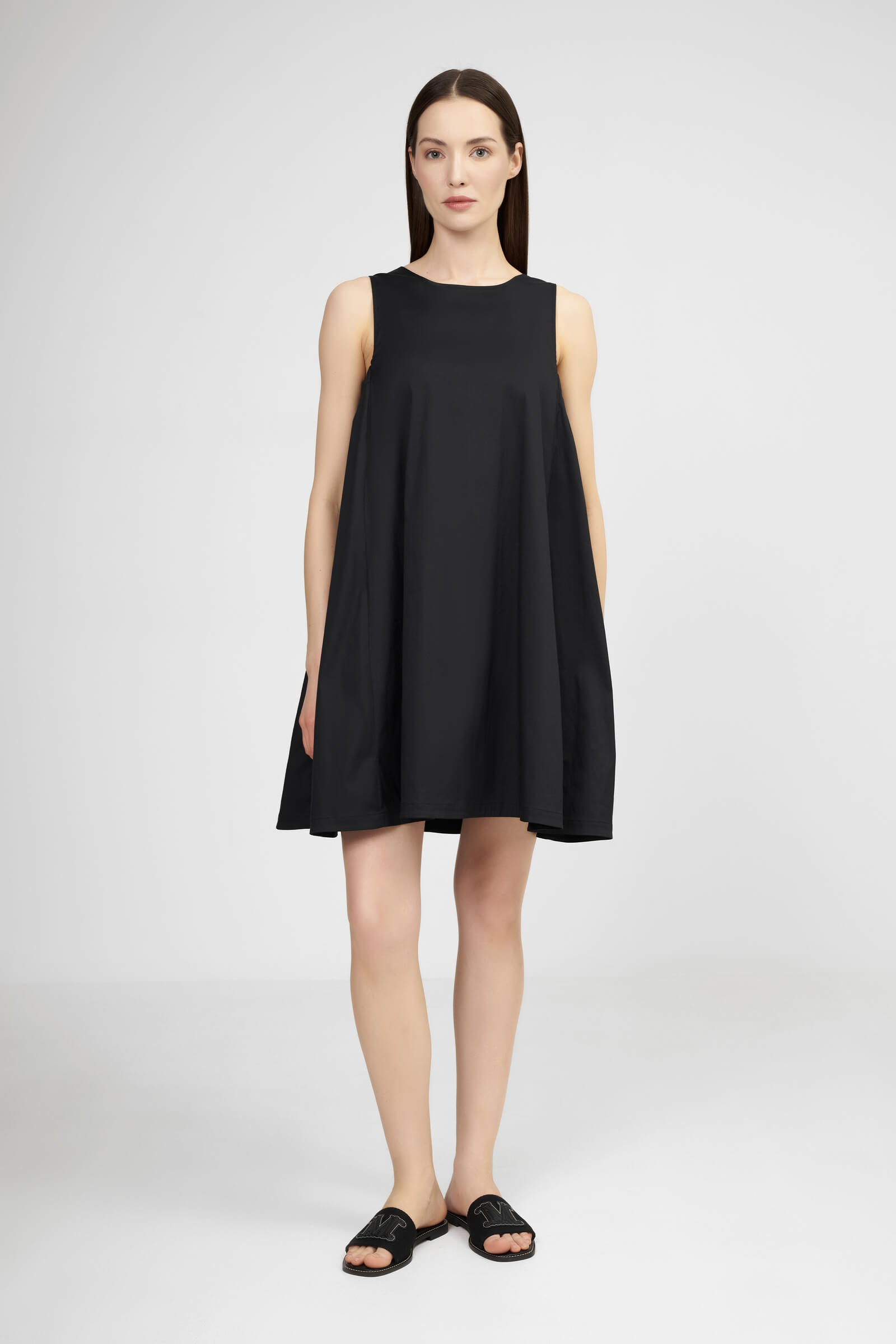 Короткое пляжное платье из хлопка Бренд Max Mara Изображение 4
