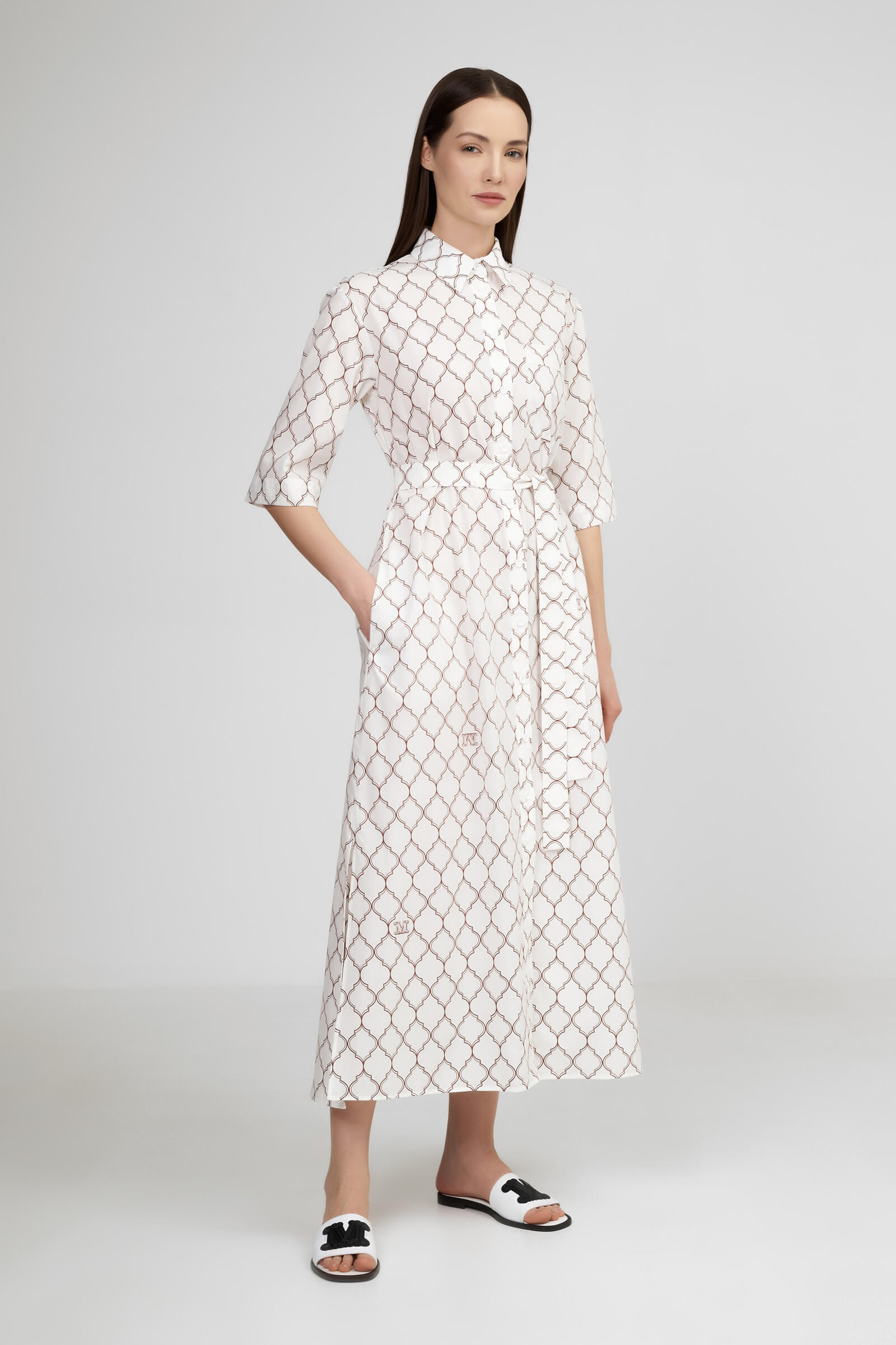 Платье-рубашка из 100% хлопка Бренд Max Mara Изображение 2